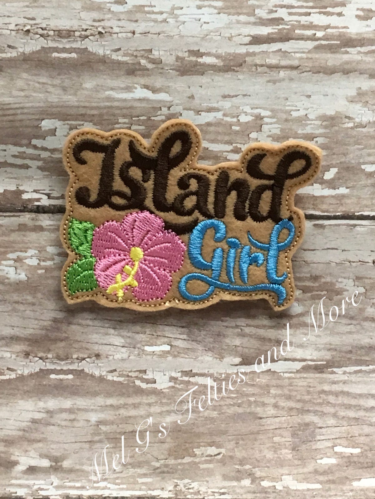 "Toppa termoadesiva \"Ragazza dell'isola\", Toppa da cucire \"Isola\", Toppa termoadesiva ricamata, Toppa termoadesiva estiva, Toppa termoadesiva \"Vacanza"