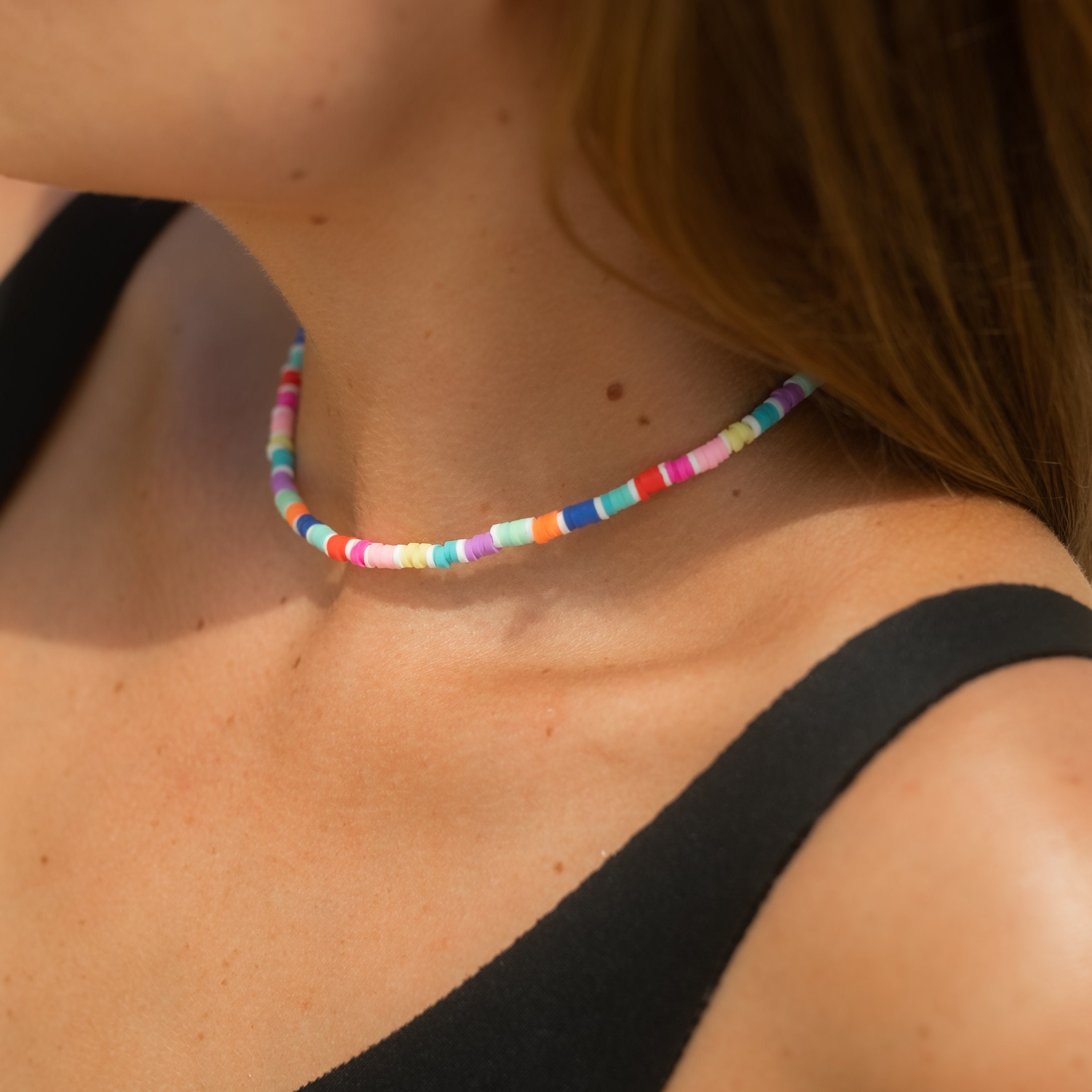 Collana girocollo con conchiglie e perle per donne e ragazze * Collana da surfista, collana di conchiglie, gioielli di conchiglie * Collana da surfist