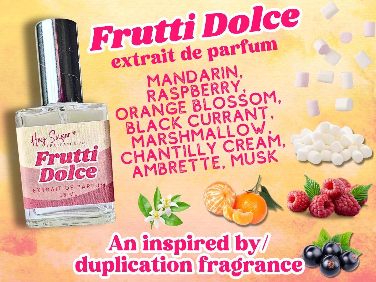 Profumo Frutti Dolce - Ispirato alla fragranza, Profumo francese - un delizioso profumo fruttato gourmand - Regalo per lei, profumo per la festa della