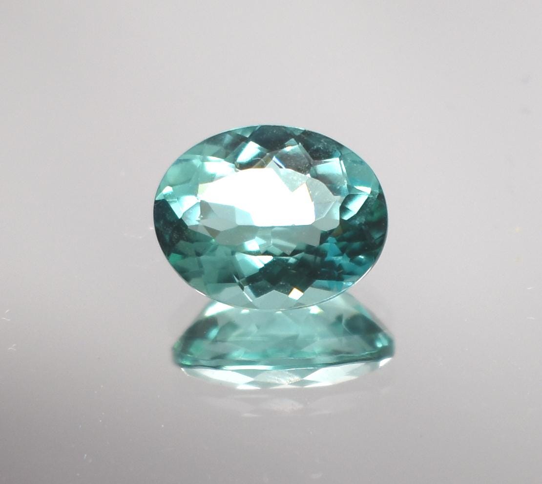 Tormalina Paraiba da laboratorio taglio ovale 5 x 3 mm 6 x 4 mm 7 x 5 mm 8 x 6 mm 9 x 7 mm 10 x 8 mm 10 x 7 mm 12 x 10 mm 14 x 10 mm 16 x 12 mm Dimens
