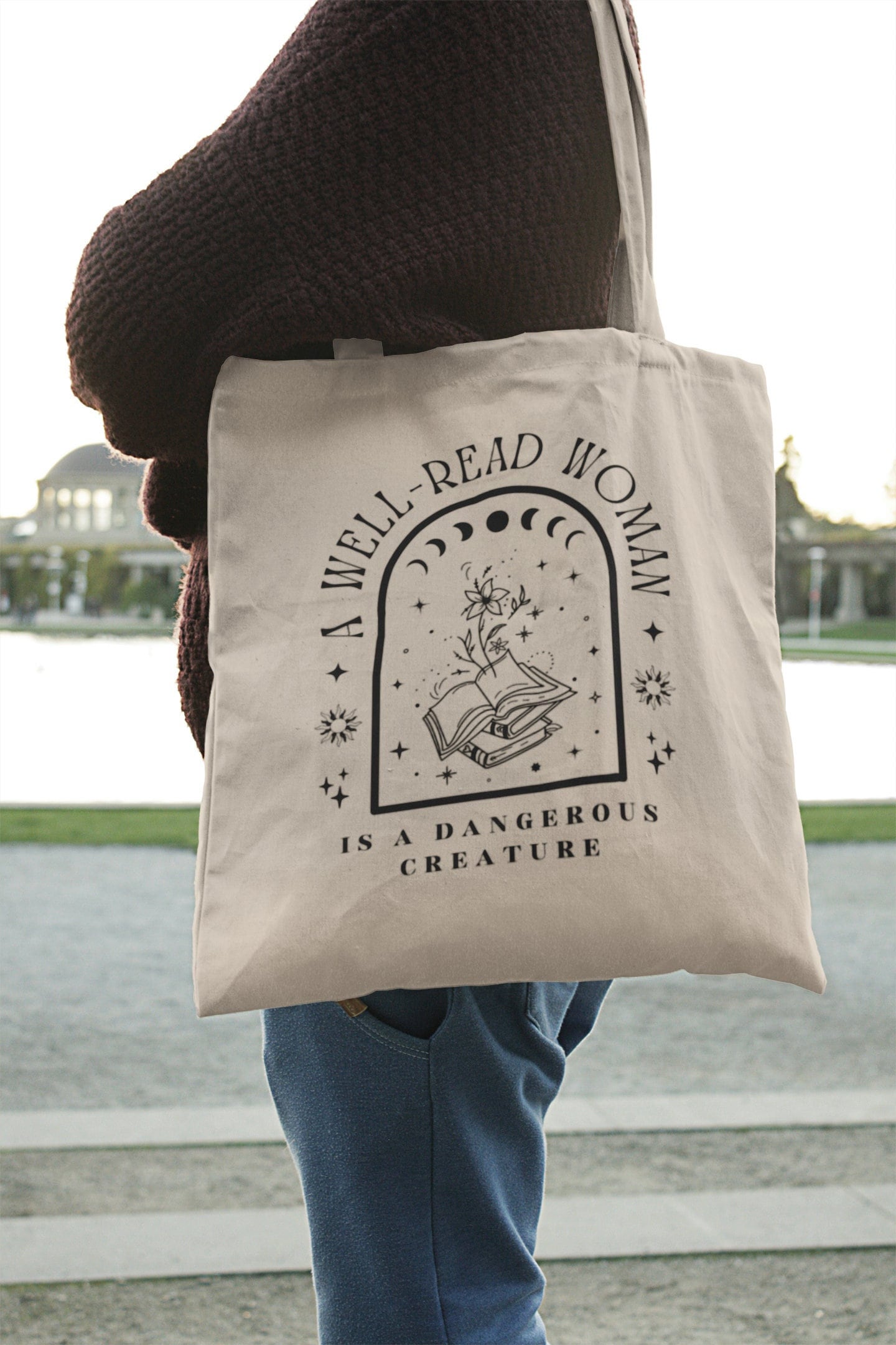 Borsa tote libro Borsa tote estetica Borsa tote lettura Borsa tote libresca Borsa tote biblioteca Borsa celeste Tote letterario Borsa trendy Borsa Y2k