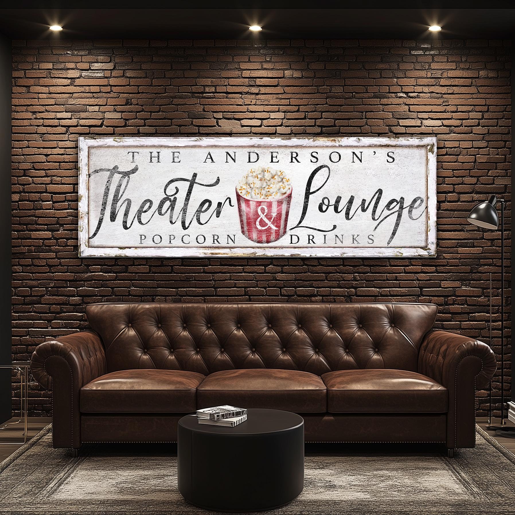 Insegna personalizzata per teatro e lounge, insegna personalizzata con nome di famiglia, insegna per caverna dell'uomo, insegna per cinema in casa, de