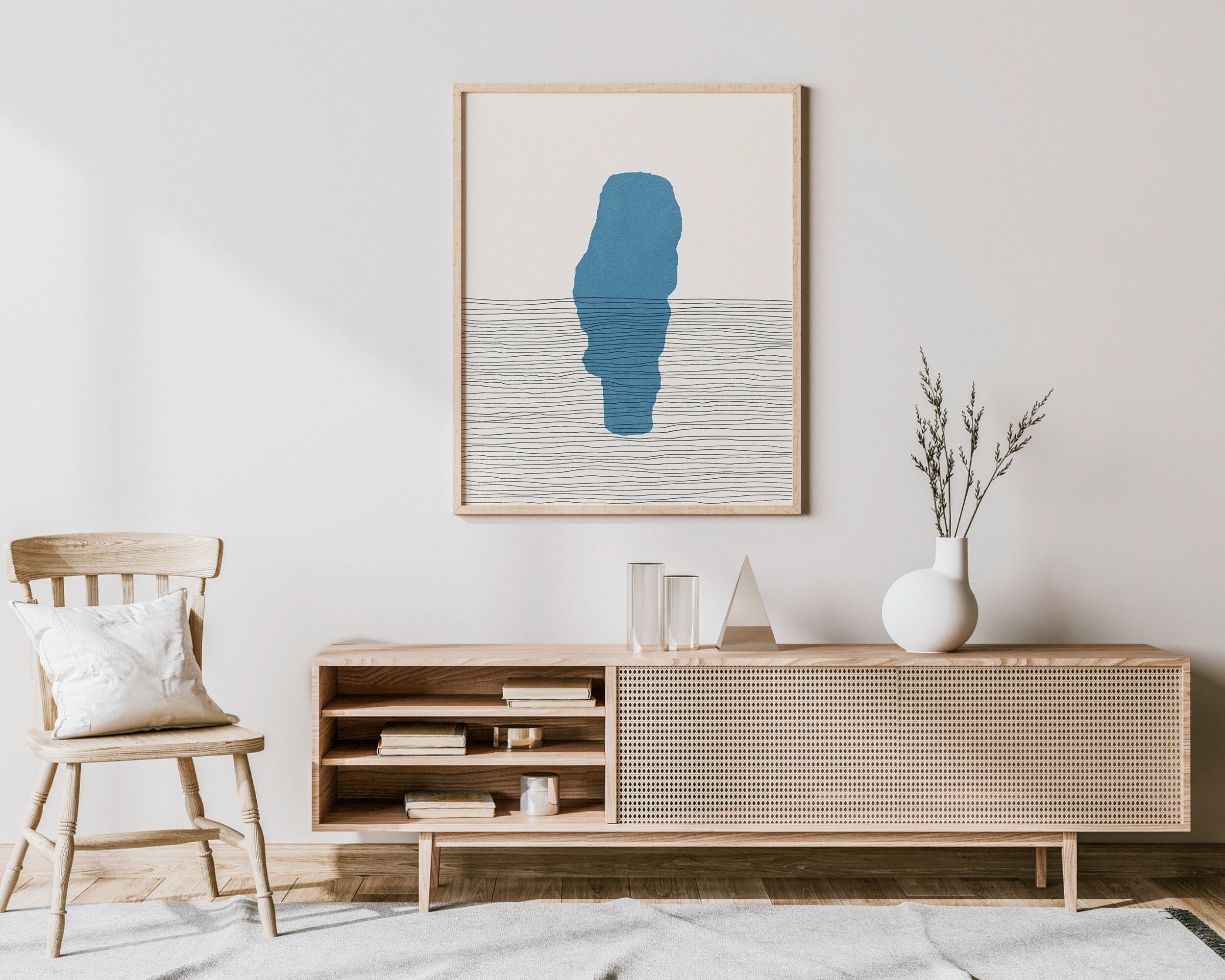 Bear Lake Art - Stampa Boho Bear Lake, Bear Lake Idaho - Decorazione per case sul lago / Arte murale, Mappa di Bear Lake