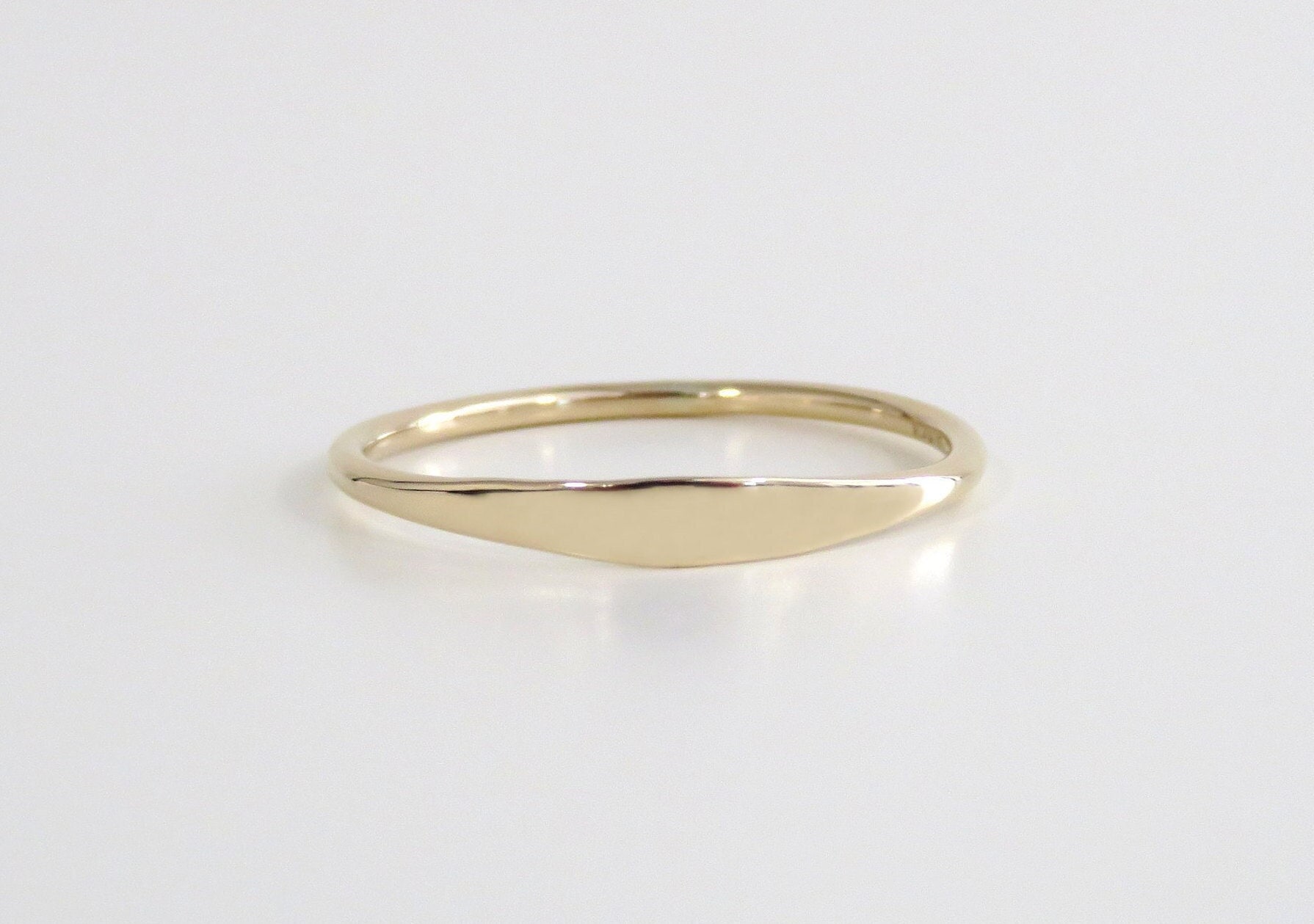 Anello in oro 14k, anello in oro, anello impilabile in oro, anello in oro semplice, anello in oro massiccio, anello delicato, fascia in oro, anello im