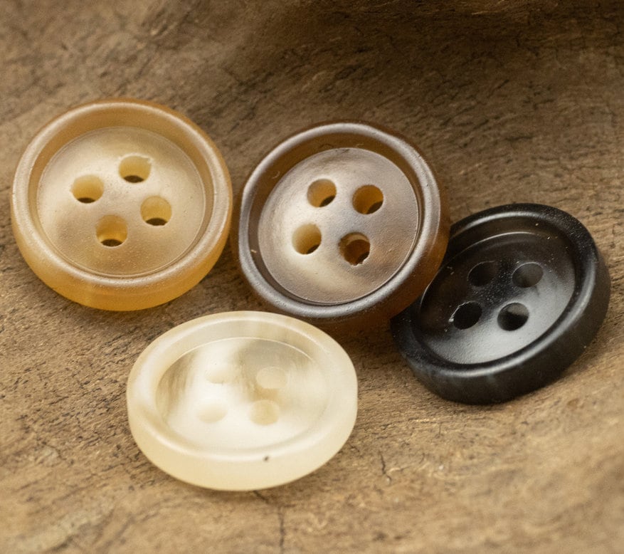 "Piccoli bottoni iridescenti per camicia, in plastica, motivo \"Surf\", 10 mm, 11,5 mm o 12,5 mm, confezione da 10 (B035)"