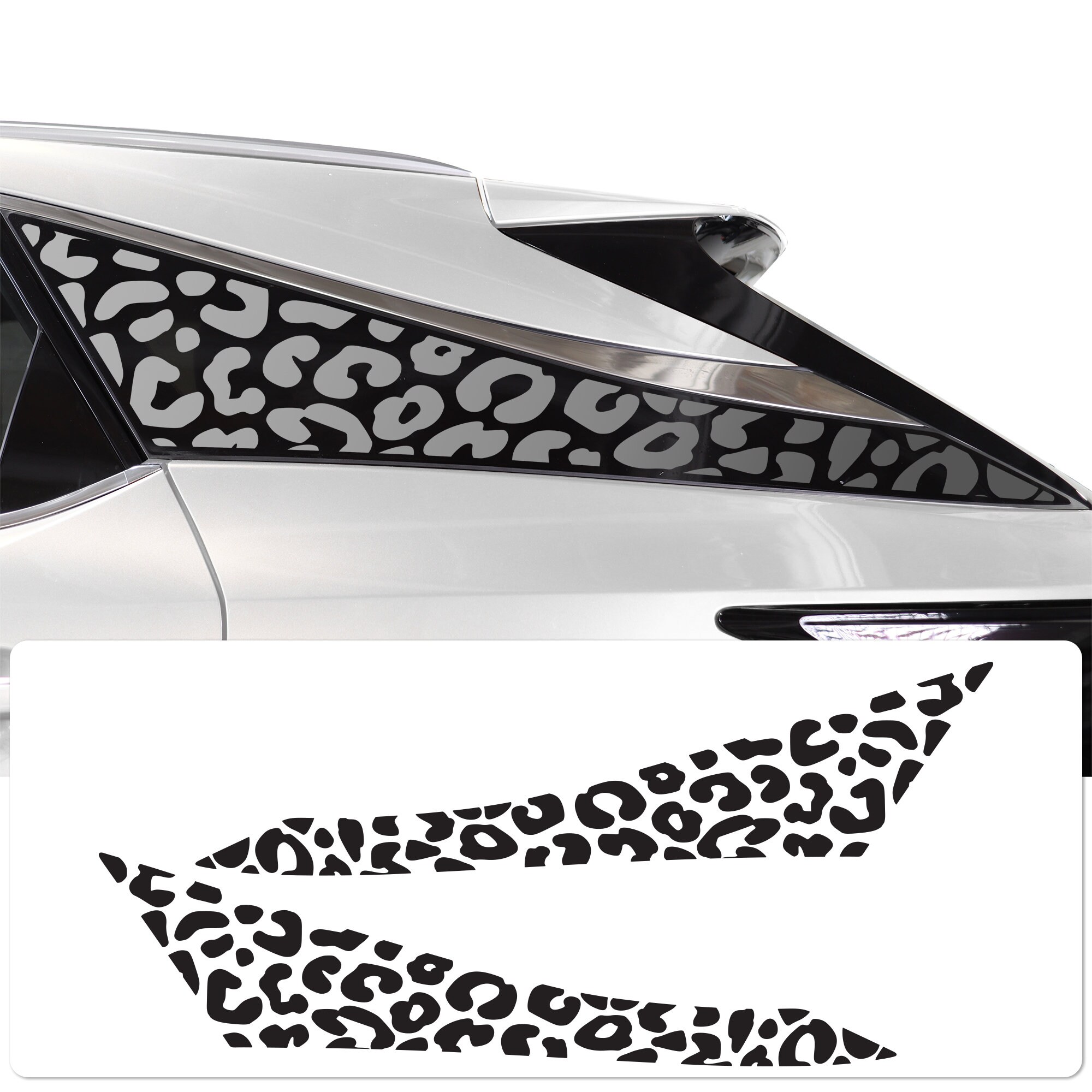 Adesivi in vinile con stampa di leopardo, ghepardo, mucca, adatti per Lexus RX 2023-2026.