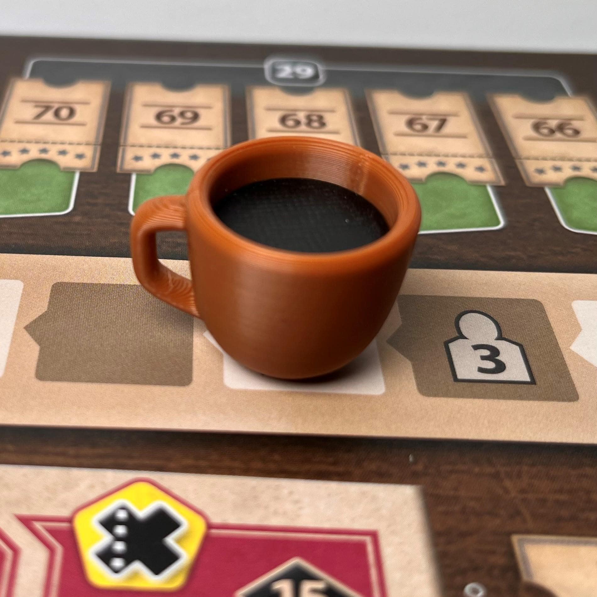 Gettone Pausa Caffè Ark Nova, gettone pausa per Ark Nova. Sostituisce il gettone di legno sparso incluso nel gioco.