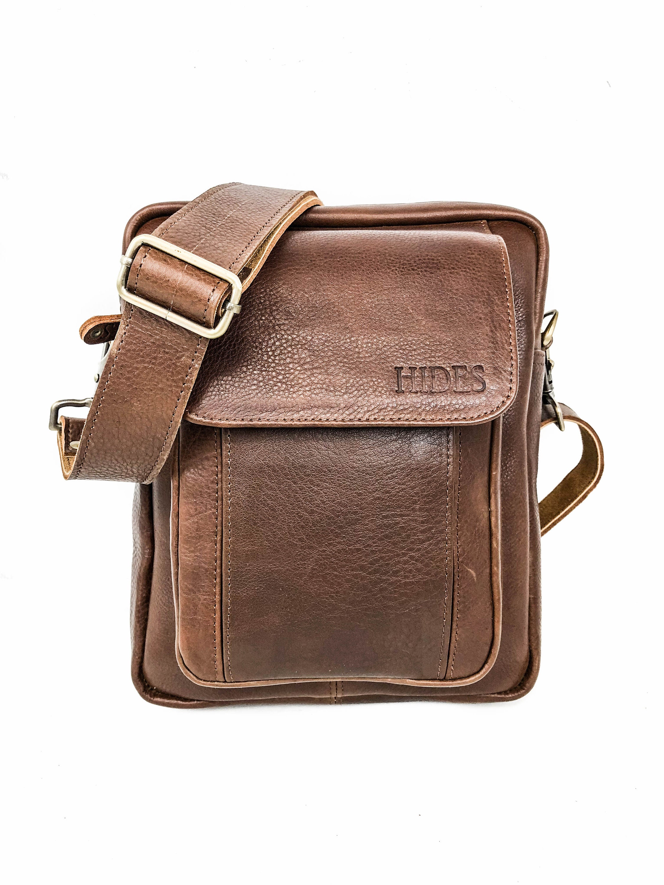 Borsa in pelle pieno fiore da uomo, borsa a tracolla in pelle, cartella in pelle marrone, borsa da viaggio in pelle, borsa per tablet in pelle, borsa