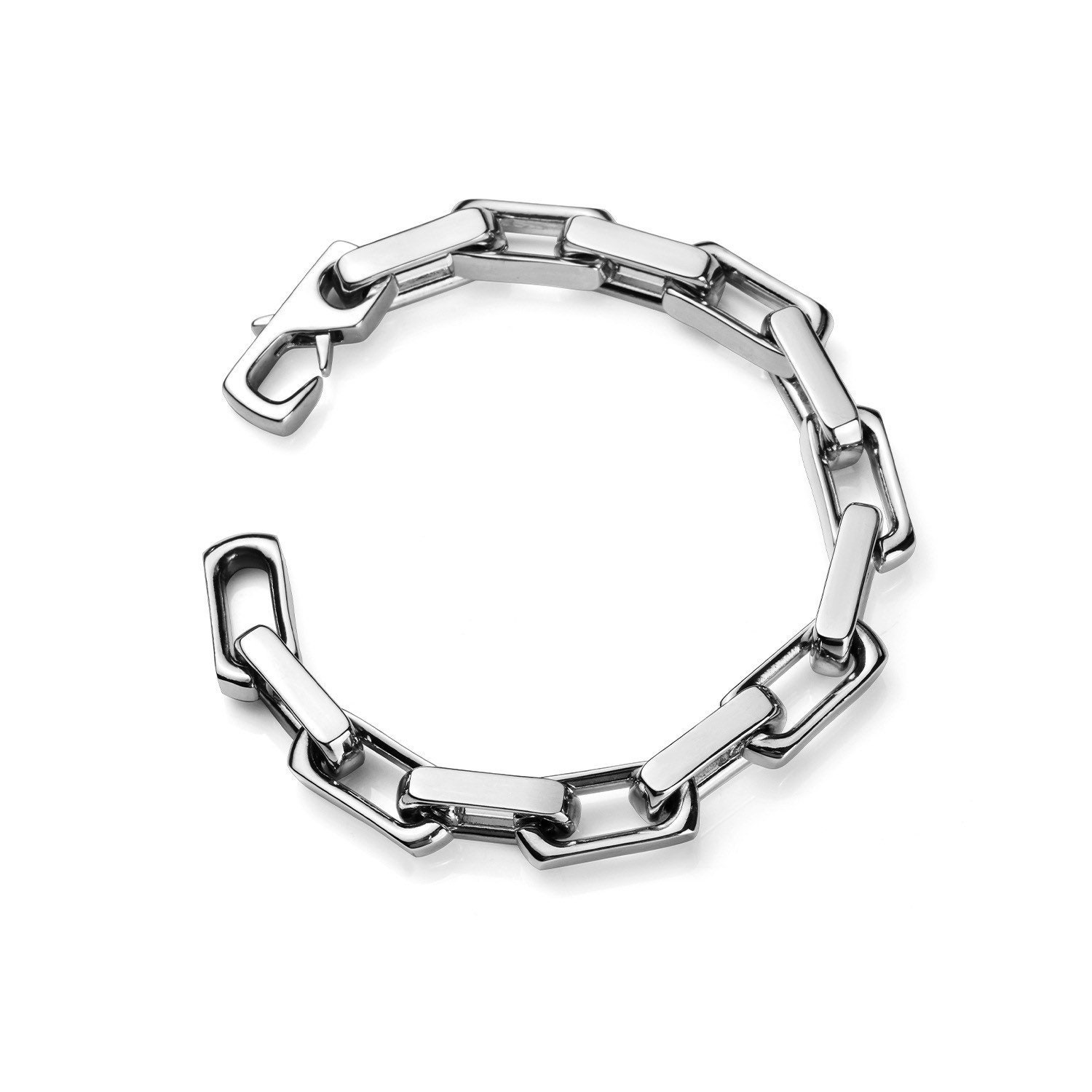 Bracciale a catena grosso da uomo, braccialetto hiphop con catena a maglie uniche e pesanti, braccialetto per lui, braccialetto da uomo, stesso stile
