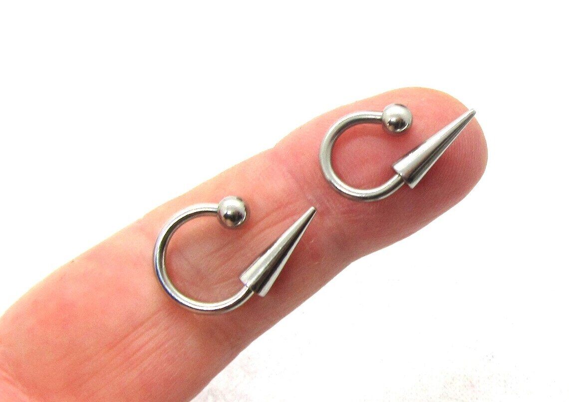 16G 14G Anello per labbro Cerchio Morsi di serpente Anello per labret Gioielli per il corpo Anello per labbro con punta Anello per labbro con punta lu