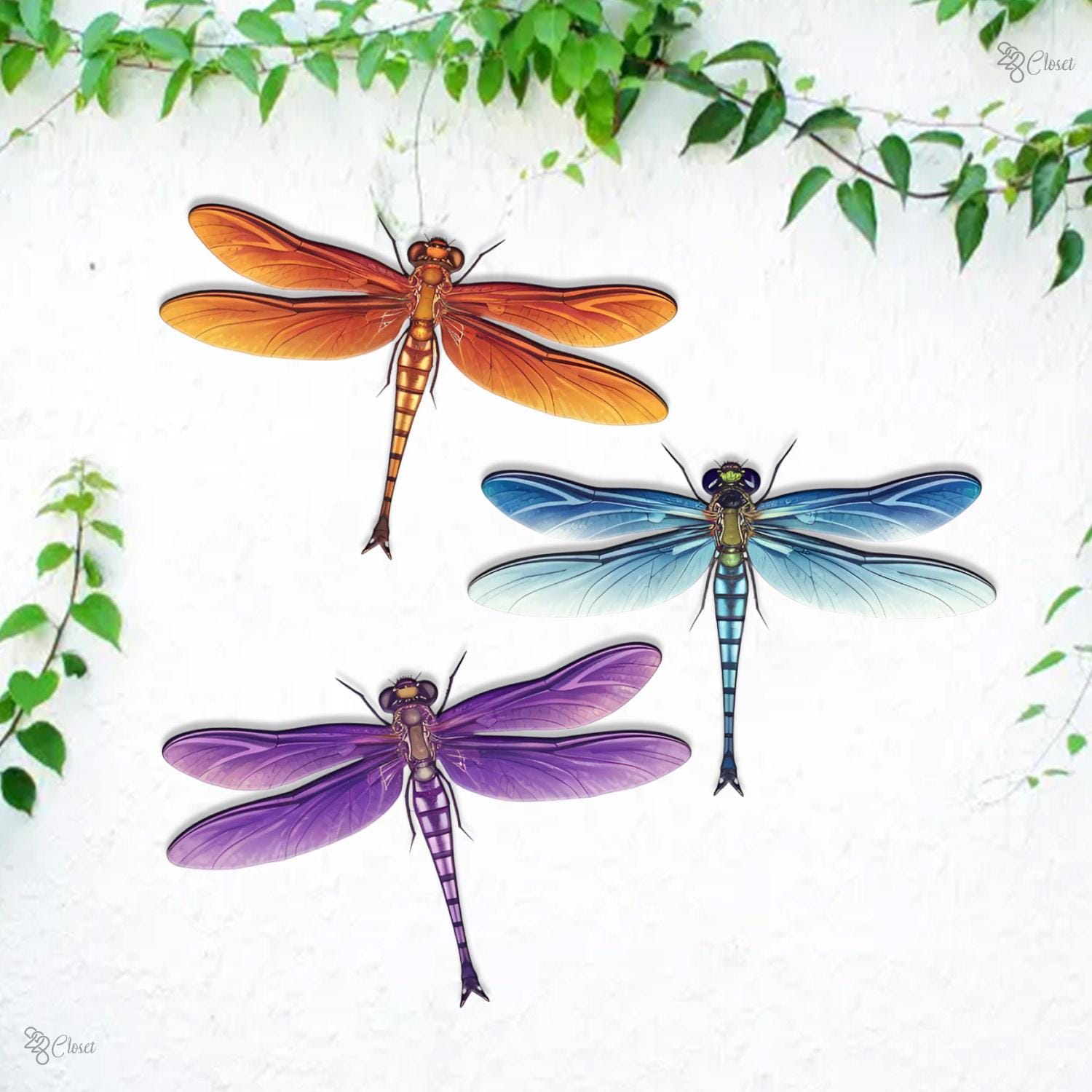 Cartello in metallo con libellula da giardino, decorazione da giardino con libellula, decorazione da parete in metallo con libellula, cartello con lib