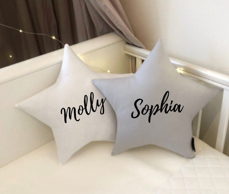Cuscino a forma di stella, cuscino a forma di luna, cuscino a forma di nuvola, cuscino per la cameretta dei bambini, cuscino monocromatico, decorazion