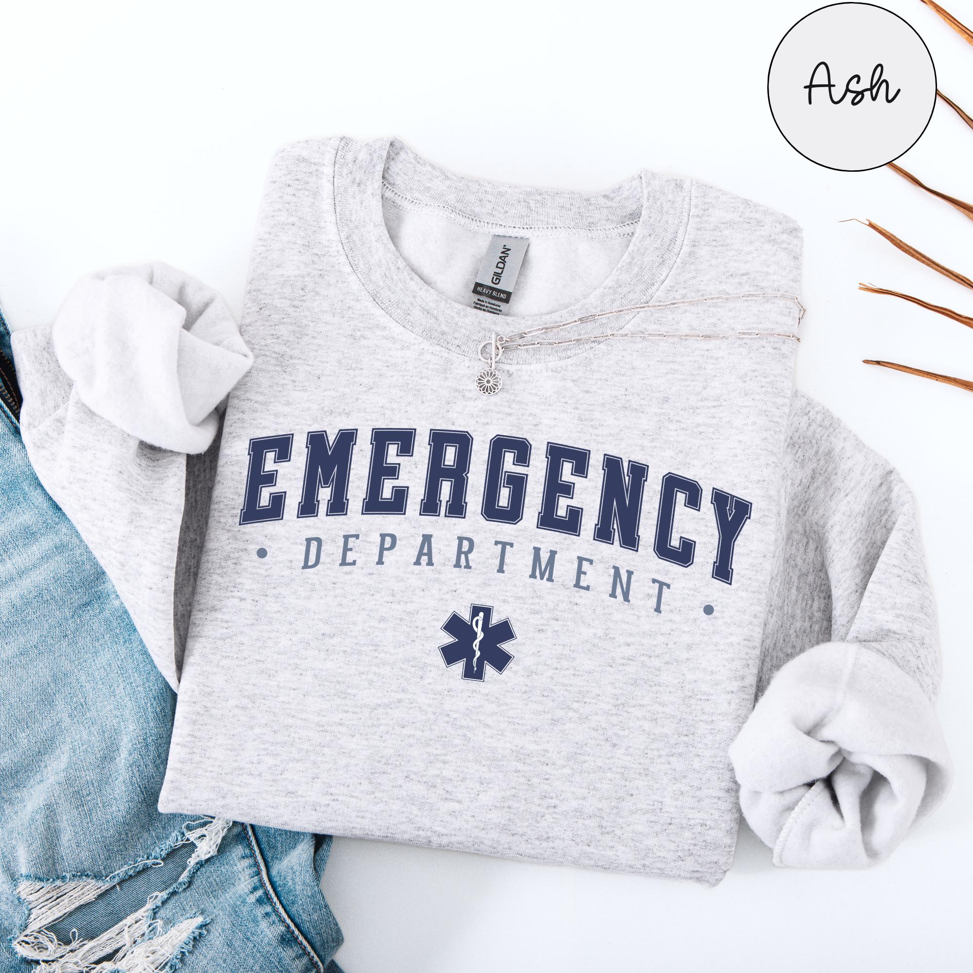 Felpa del pronto soccorso, maglione del pronto soccorso, girocollo per infermieri del pronto soccorso, regalo per l'equipaggio del pronto soccorso, re