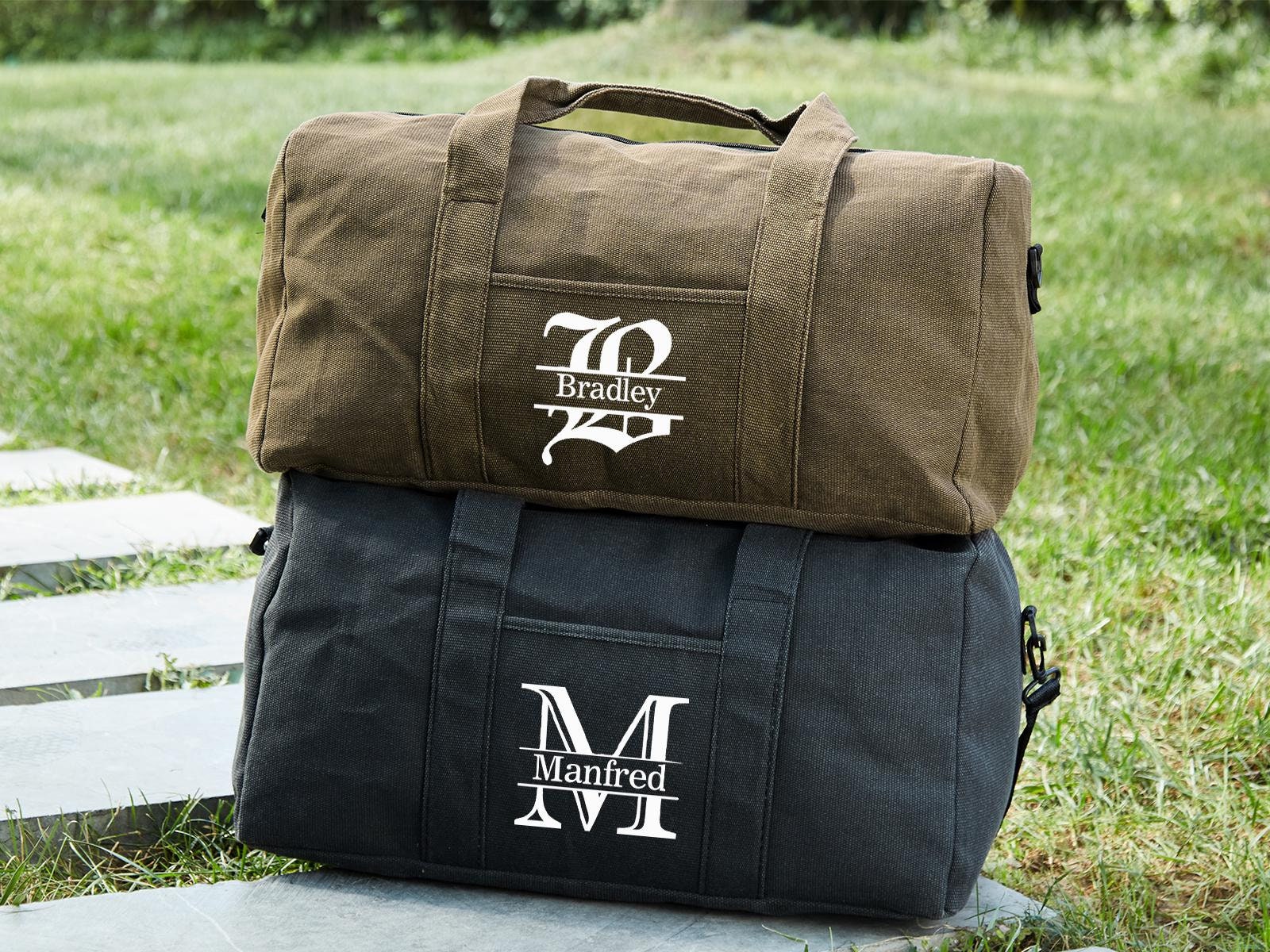 Borsa da viaggio personalizzata per testimone dello sposo, borsa da weekend personalizzata per lui, borsa da viaggio personalizzata per la notte, bors
