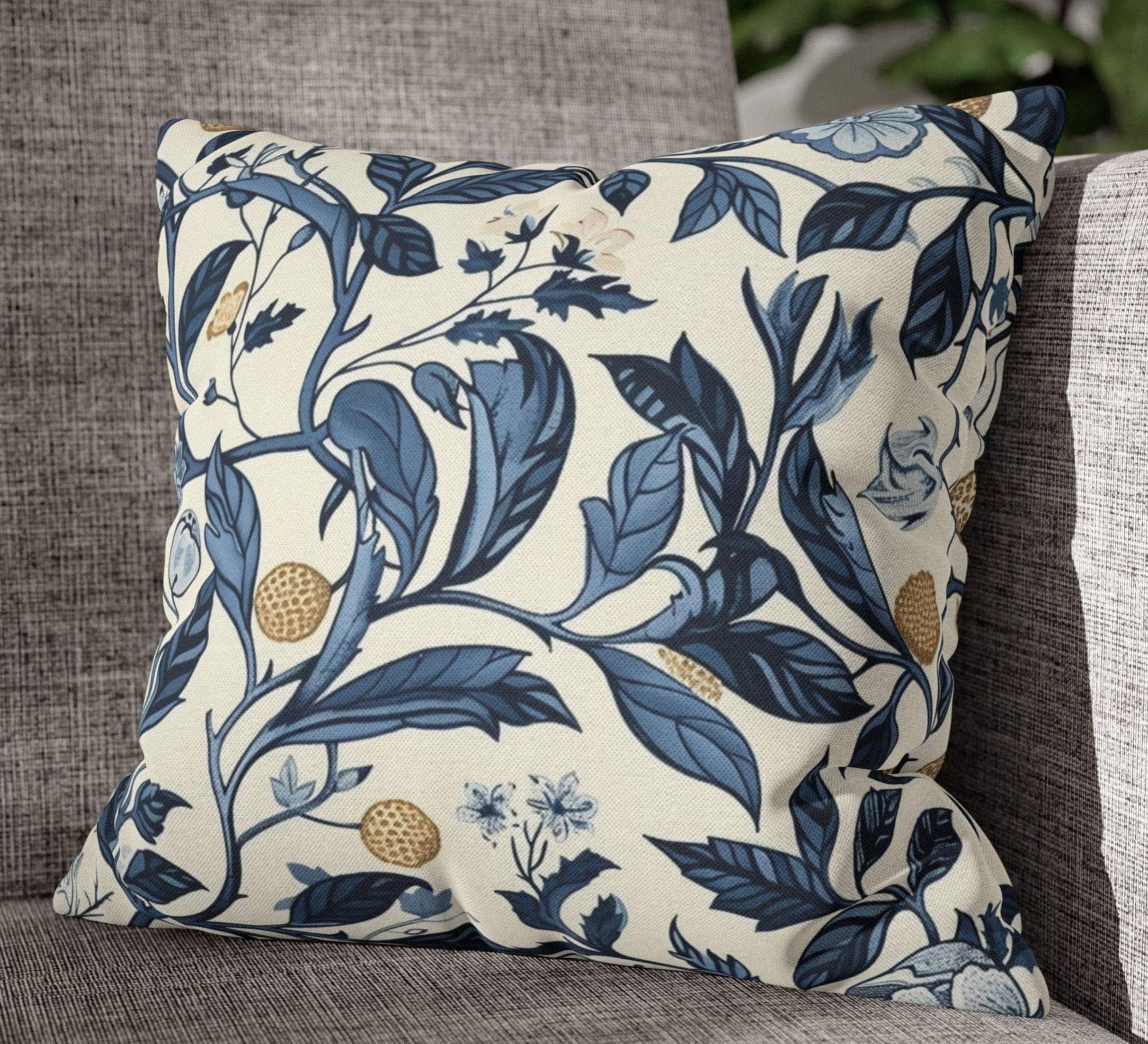 Cuscino decorativo botanico William Morris, federa per cuscino botanico, cuscino decorativo floreale William Morris, decorazioni per la casa William M