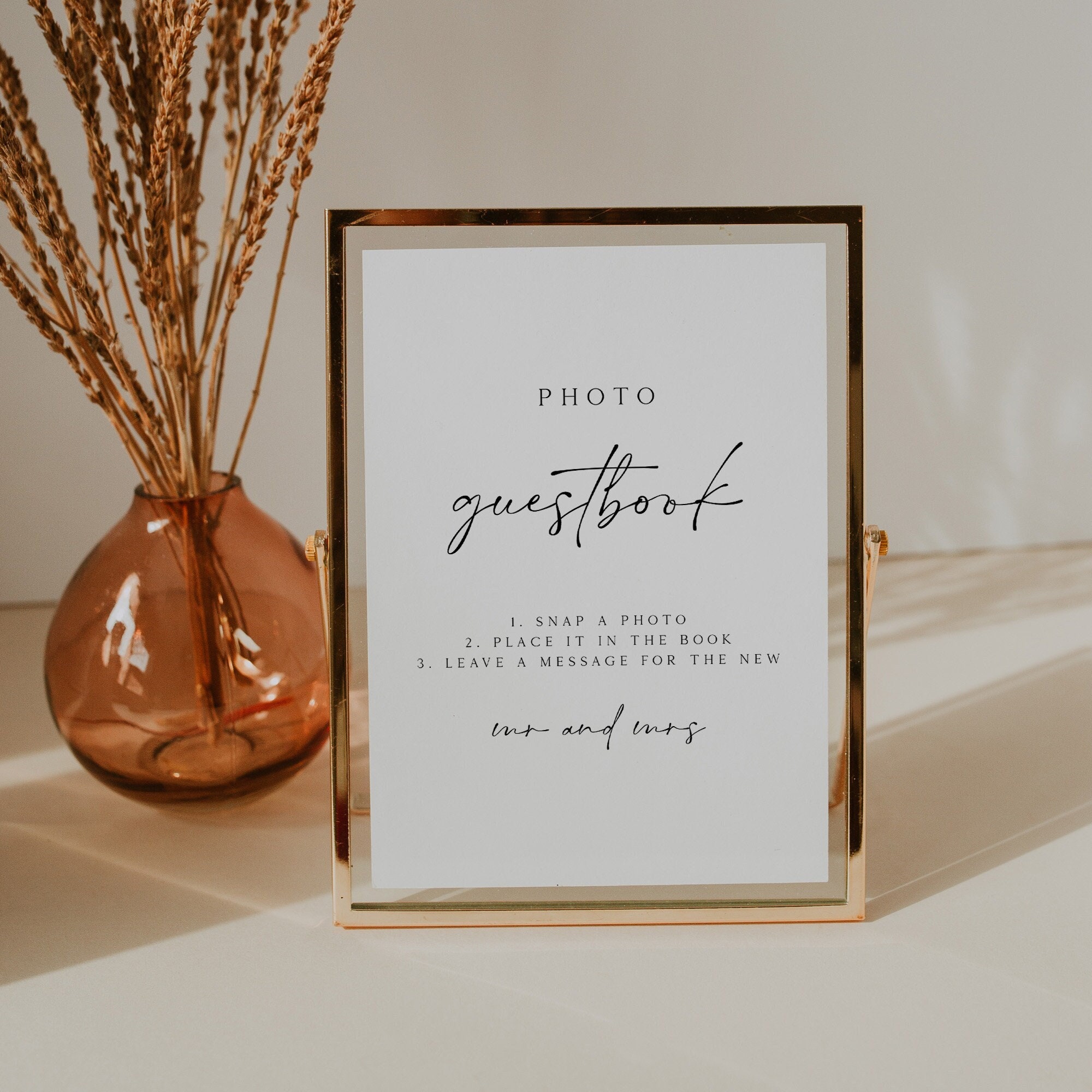 Cartello per libro degli ospiti con foto, cartello per libro degli ospiti per foto di matrimonio moderno, libro degli ospiti per foto stampabile, mode