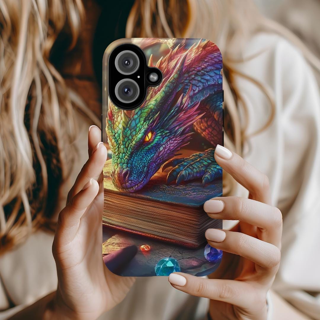 Custodia per telefono Dragon Books Custodia per telefono Dragon Custodia per telefono Bookish Custodia per telefono Goth Custodia per telefono Dragon