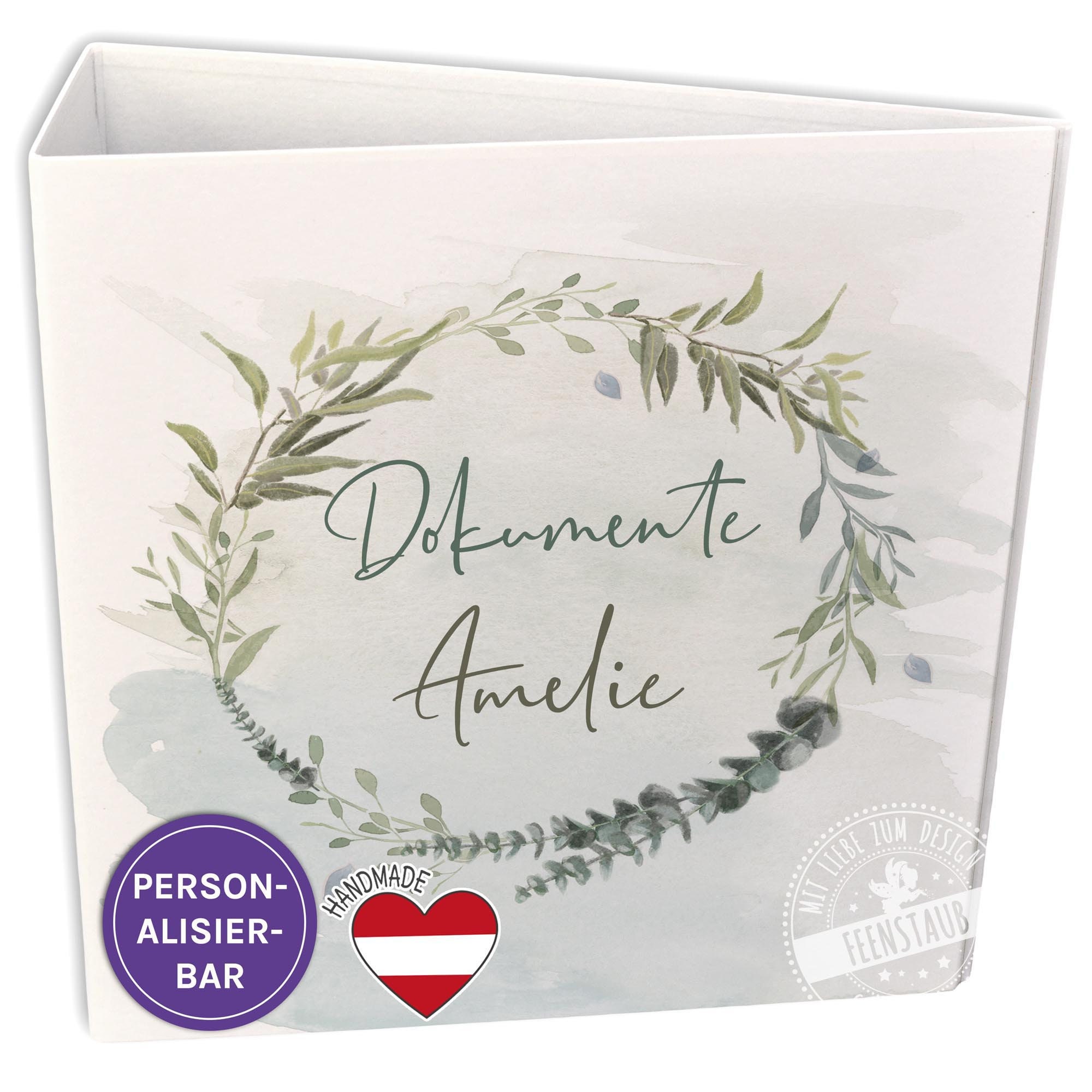 Cartella personalizzata, cartella portadocumenti, cartella, cartella A4, cartella con motivo, cartella con scopo e data personalizzabili, fatta a mano