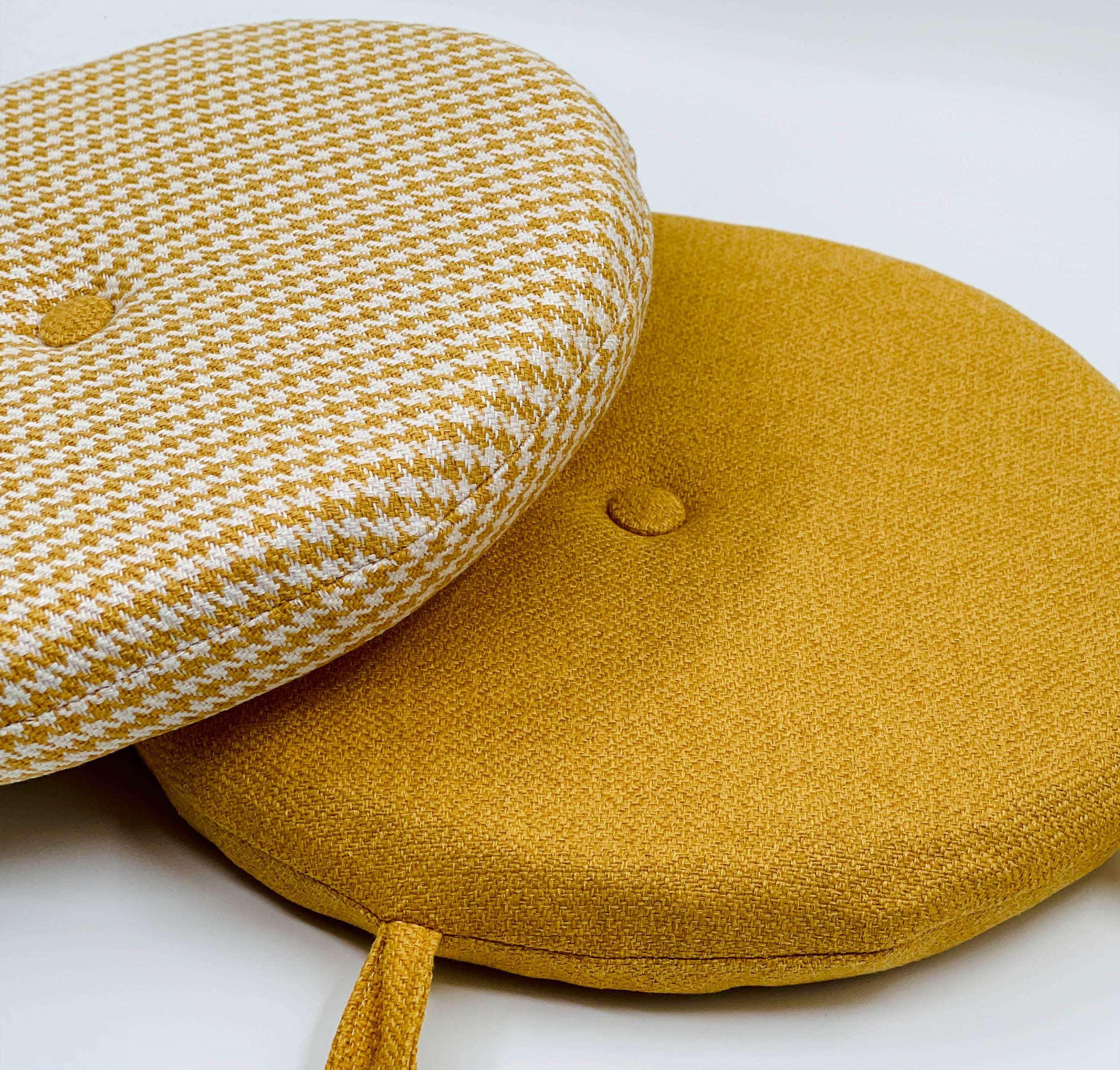 Cuscino per sedia in lino con lacci * Cuscino per sedia in lino per tappezzeria * Cuscino con lacci * Cuscino per seduta morbido * Cuscino per sedia d