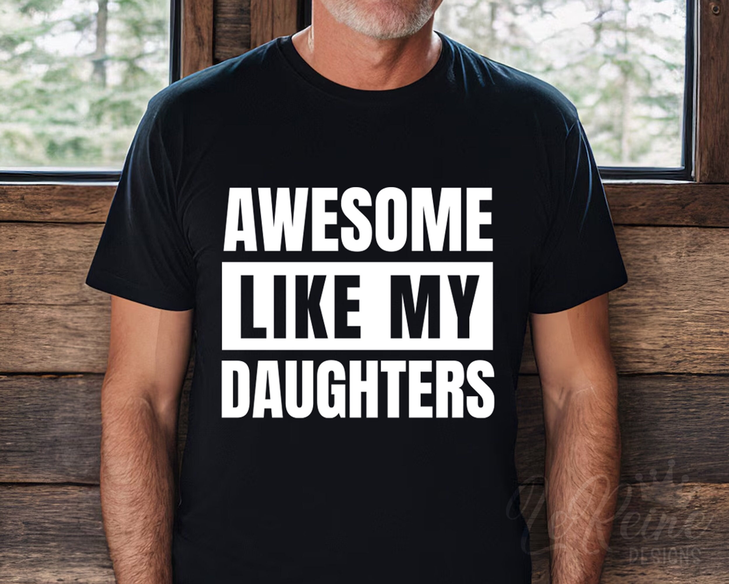 Fantastico come le mie figlie Svg, Festa del papà Svg, Camicia del padre Svg, Regalo figlia per papà, Papà divertente Svg, Vita di papà Svg, File di t