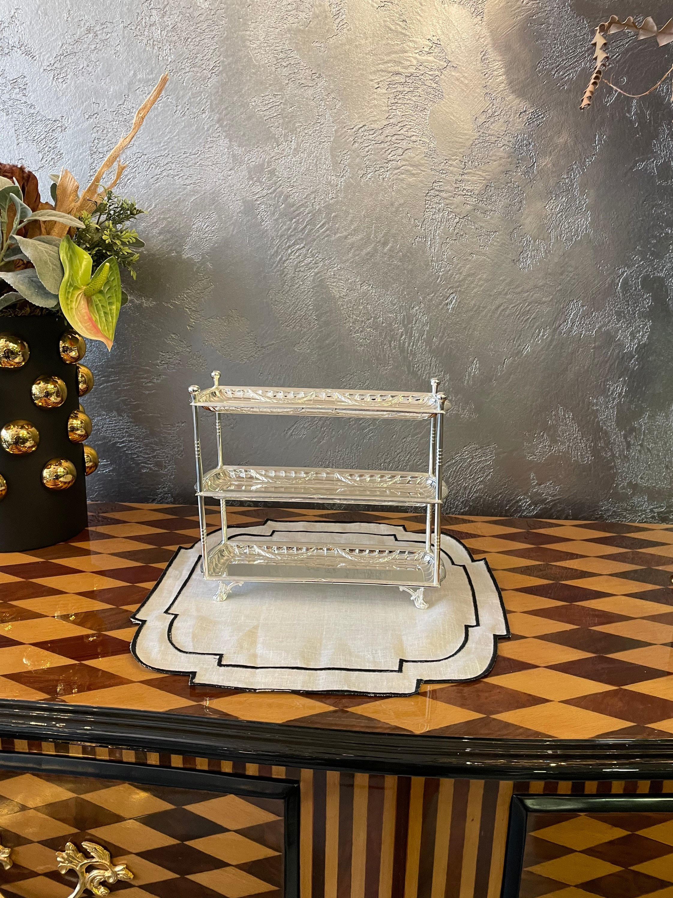 Supporto per vassoio a 3 livelli / Supporto per torta / Vassoio da portata a 3 livelli / Supporto per torta argento / Supporto per torta oro / Support