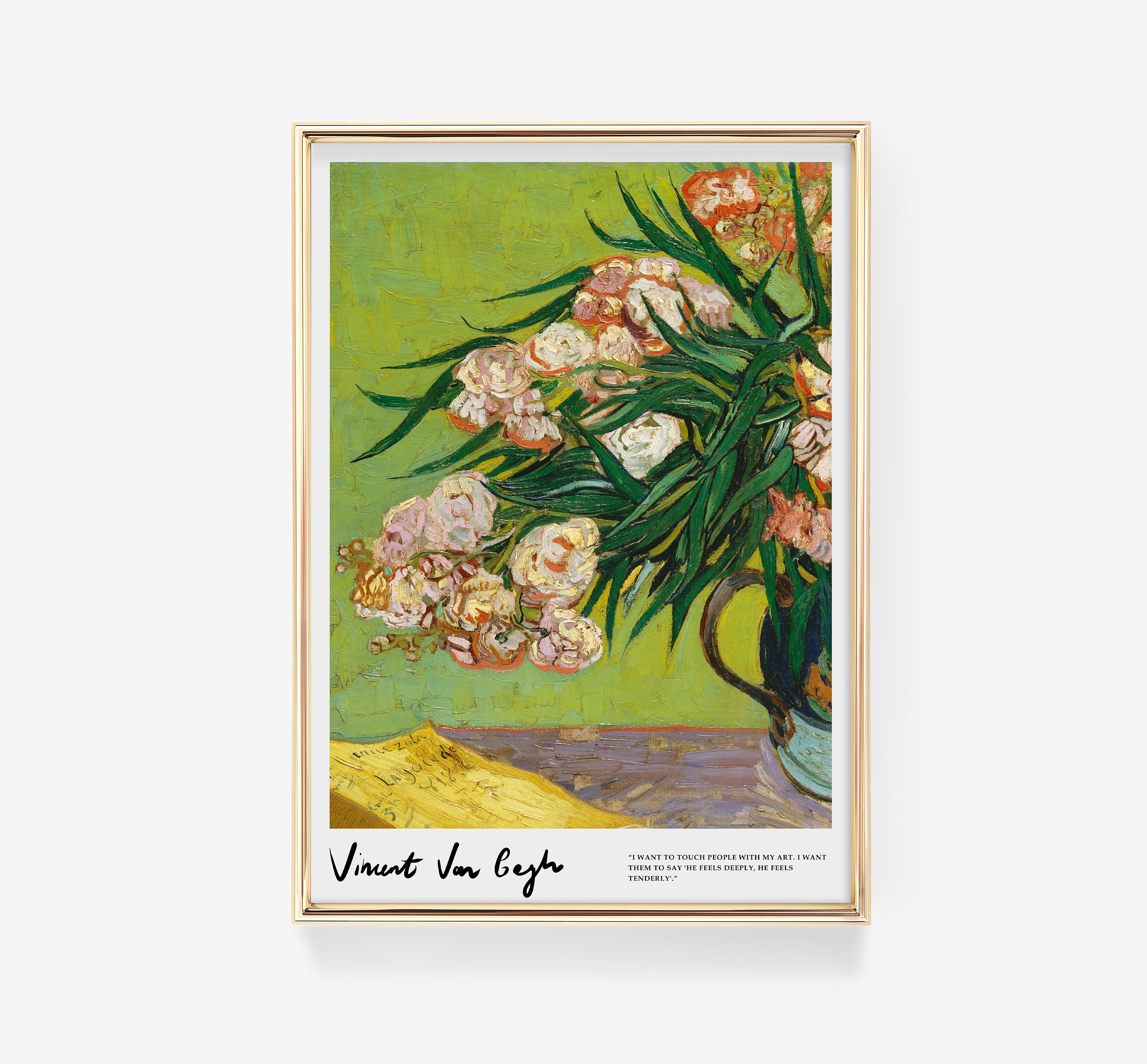 Poster d'arte di Van Gogh / Stampa di mostre / Decorazione di Van Gogh / Moderno di metà secolo / Arte murale moderna / Dipinto famoso / Art Deco