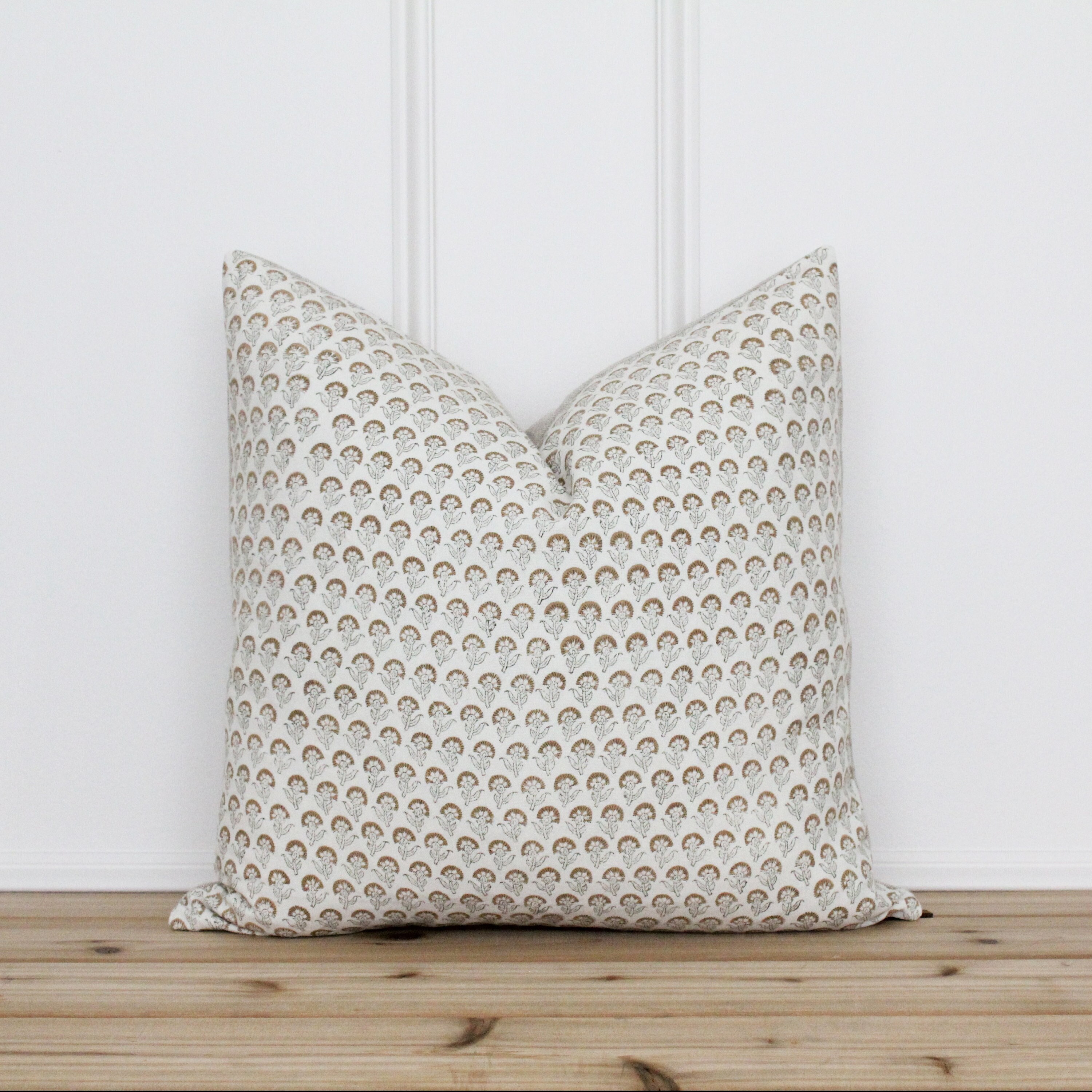 Copricuscino botanico Hand Block / Copricuscino floreale indiano / Copricuscino stampato a blocchi / Cuscino decorativo / 20 x 20 / 16 x 26 // Atlas
