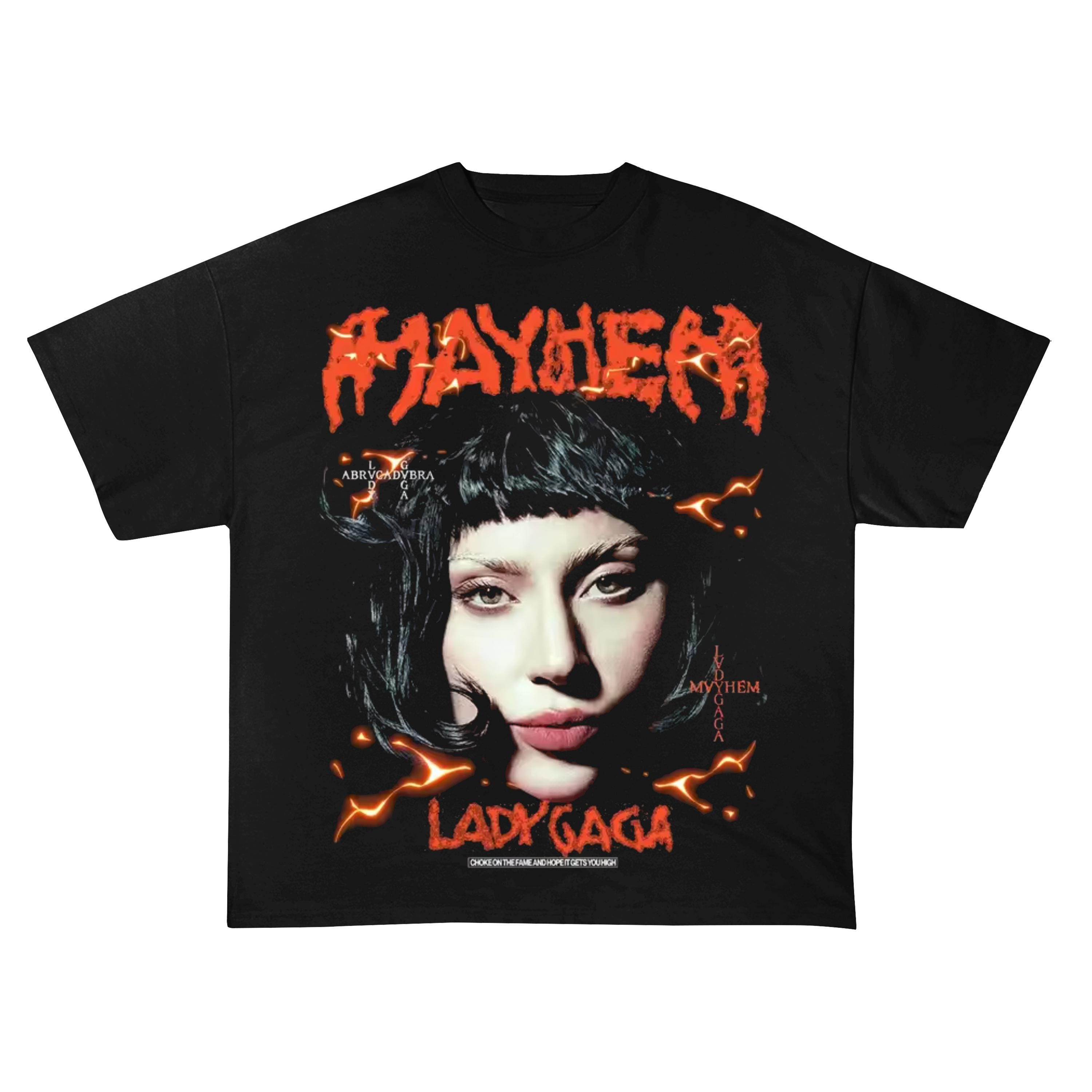Maglietta del tour The Mayhem Ball di Lady Gaga, maglietta di Lady Gaga, t-shirt del tour The Mayhem Ball, tour The Mayhem Ball di Lady Gaga 2025, gad