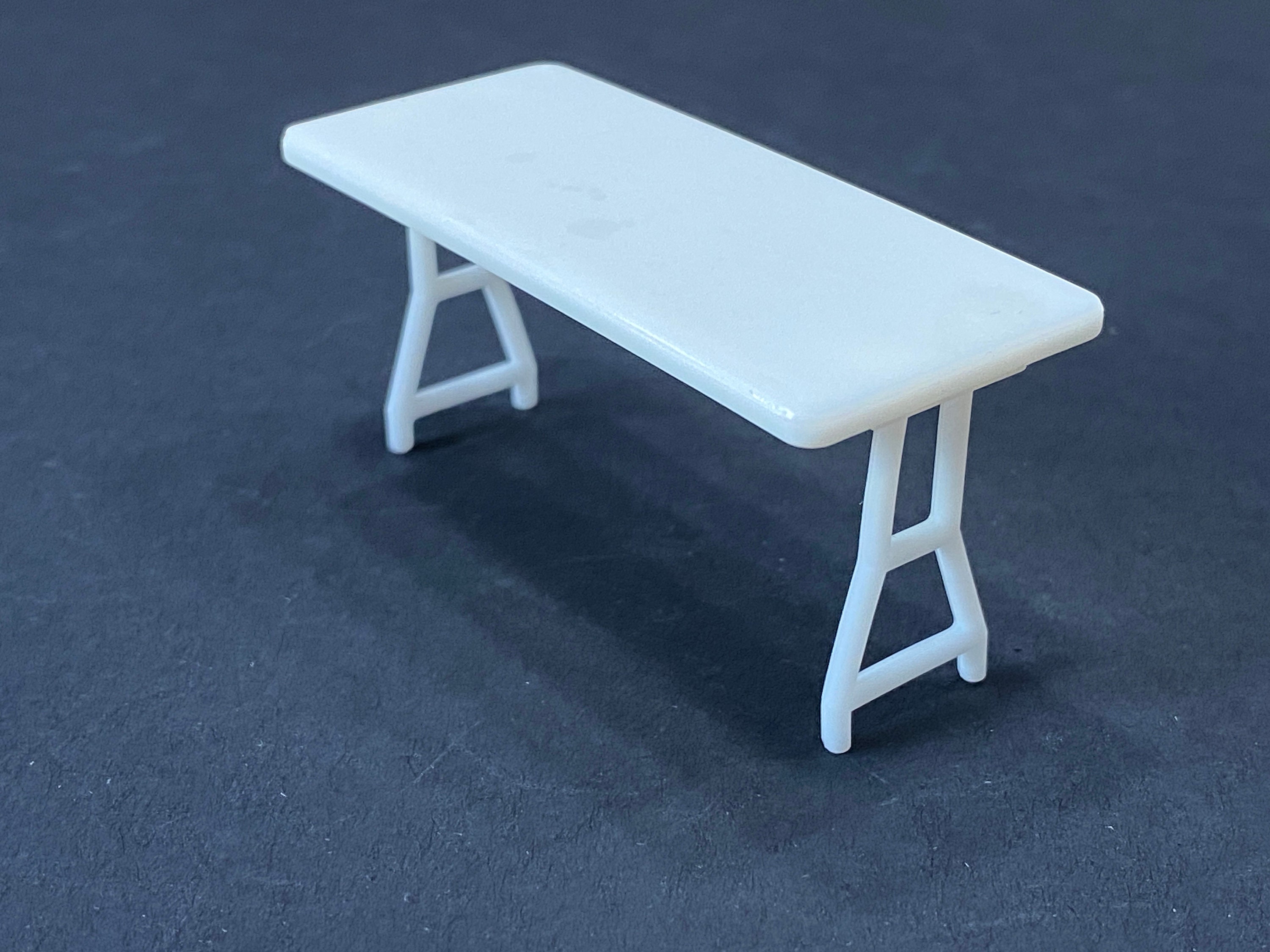 Kit tavolo pieghevole in scala 1:24 * Miniatura per casa delle bambole * Scala G * Stampato in 3D * ShopMiniDecorandMore * Diorama modello di treno in