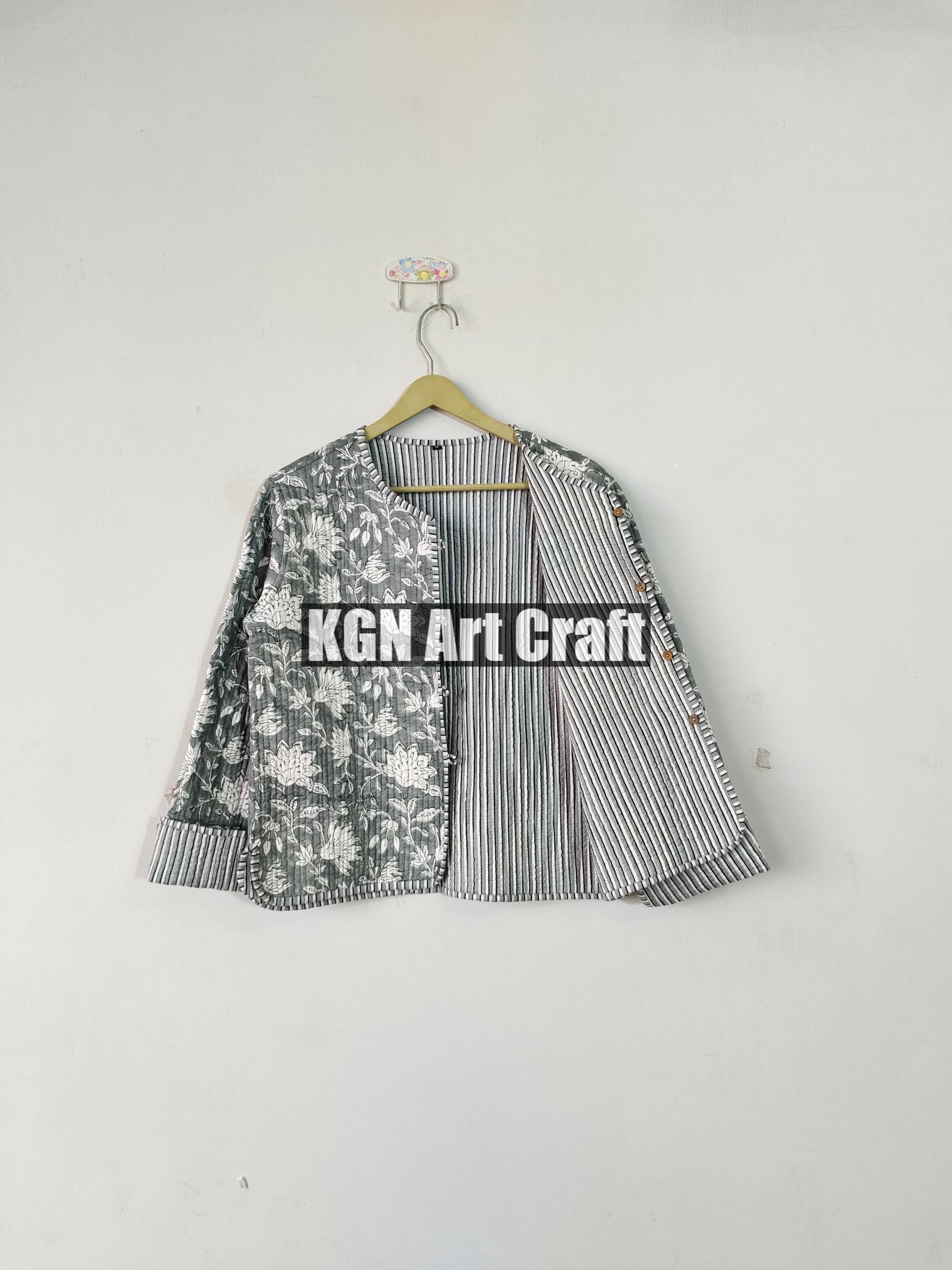 Giacca invernale Giacca in cotone Giacca trapuntata Giacca patchwork Giacca in lenzuolo di cotone Giacca da donna in cotone Giacca reversibile Giacca