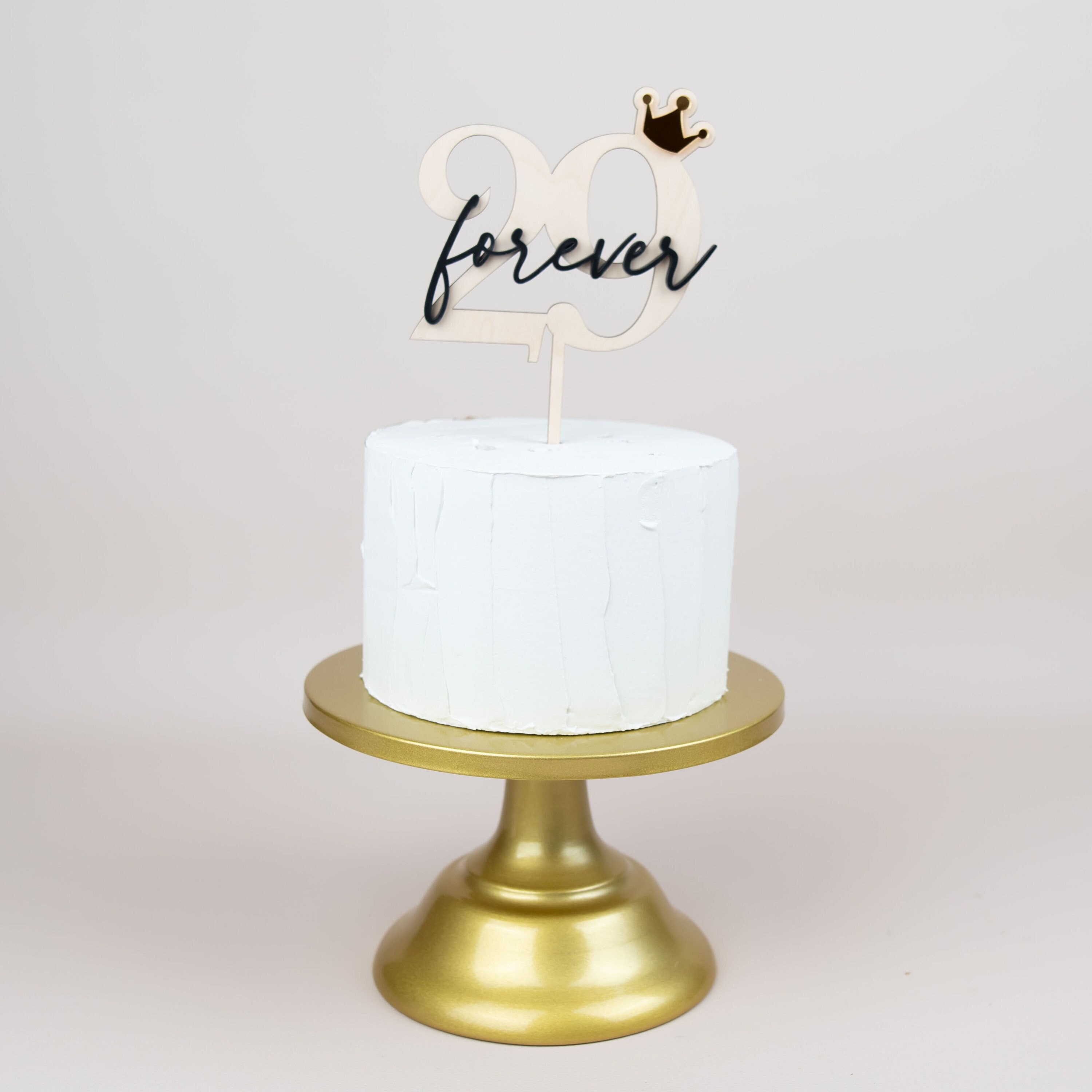 Cake Topper per sempre 29, cake topper, cake plug, cake topper 29o compleanno, cake plug, decorazione per torte, cake topper con corona