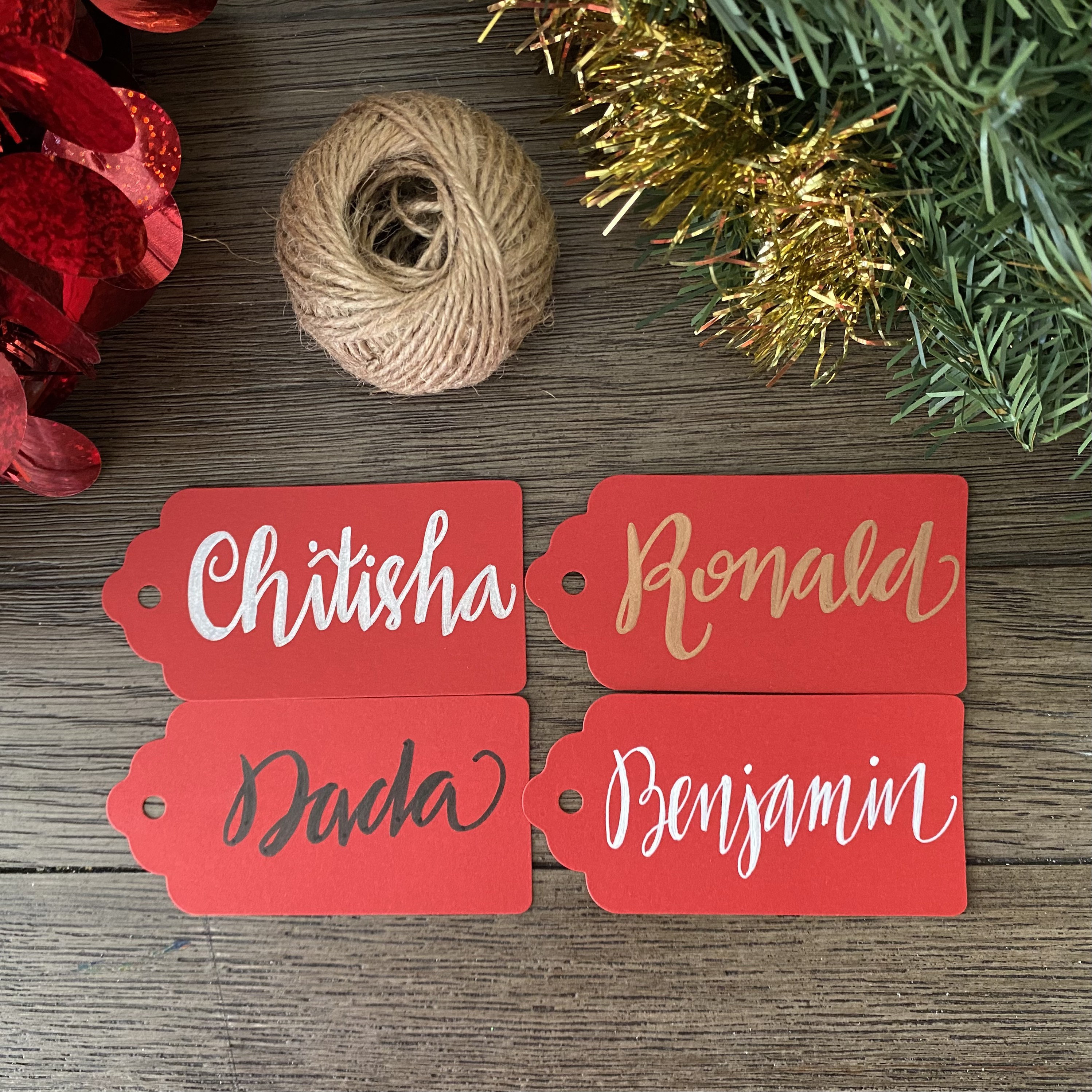 Etichette regalo personalizzate, etichette regalo di Natale, etichette regalo per damigelle d'onore, etichette regalo personalizzate, etichette regalo