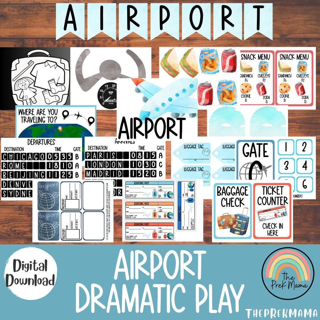 Gioco drammatico in aeroporto, Gioco drammatico in aereo, Gioco di finzione, Gioco drammatico in classe, Gioco drammatico in età prescolare, Insegnant