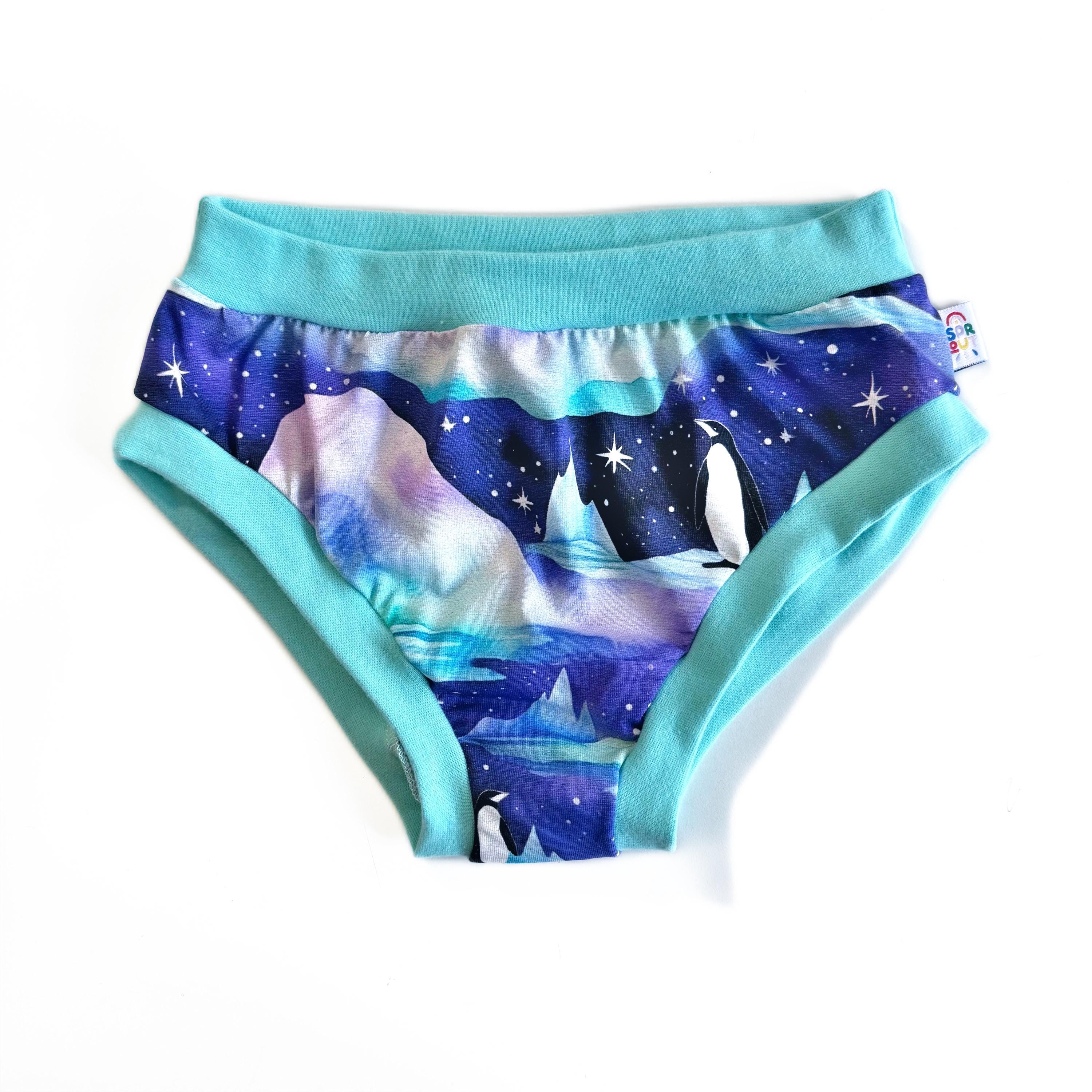 Pantaloni per adulti Penguin / Mutandine natalizie da donna / Biancheria intima in cotone biologico