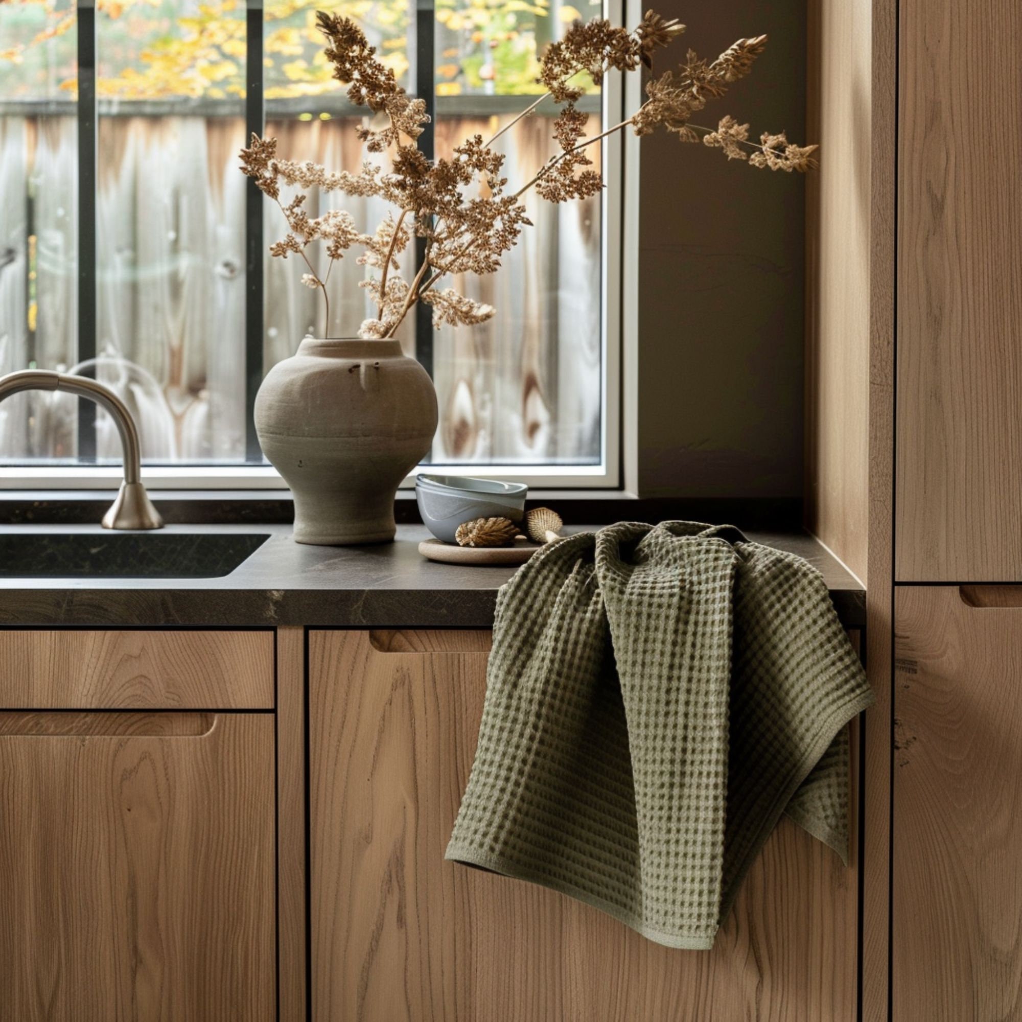 Asciugamani da cucina in lino e cotone, a nido d'ape, strofinacci da cucina, strofinacci da cucina in lino, strofinacci morbidi, strofinacci da cucina