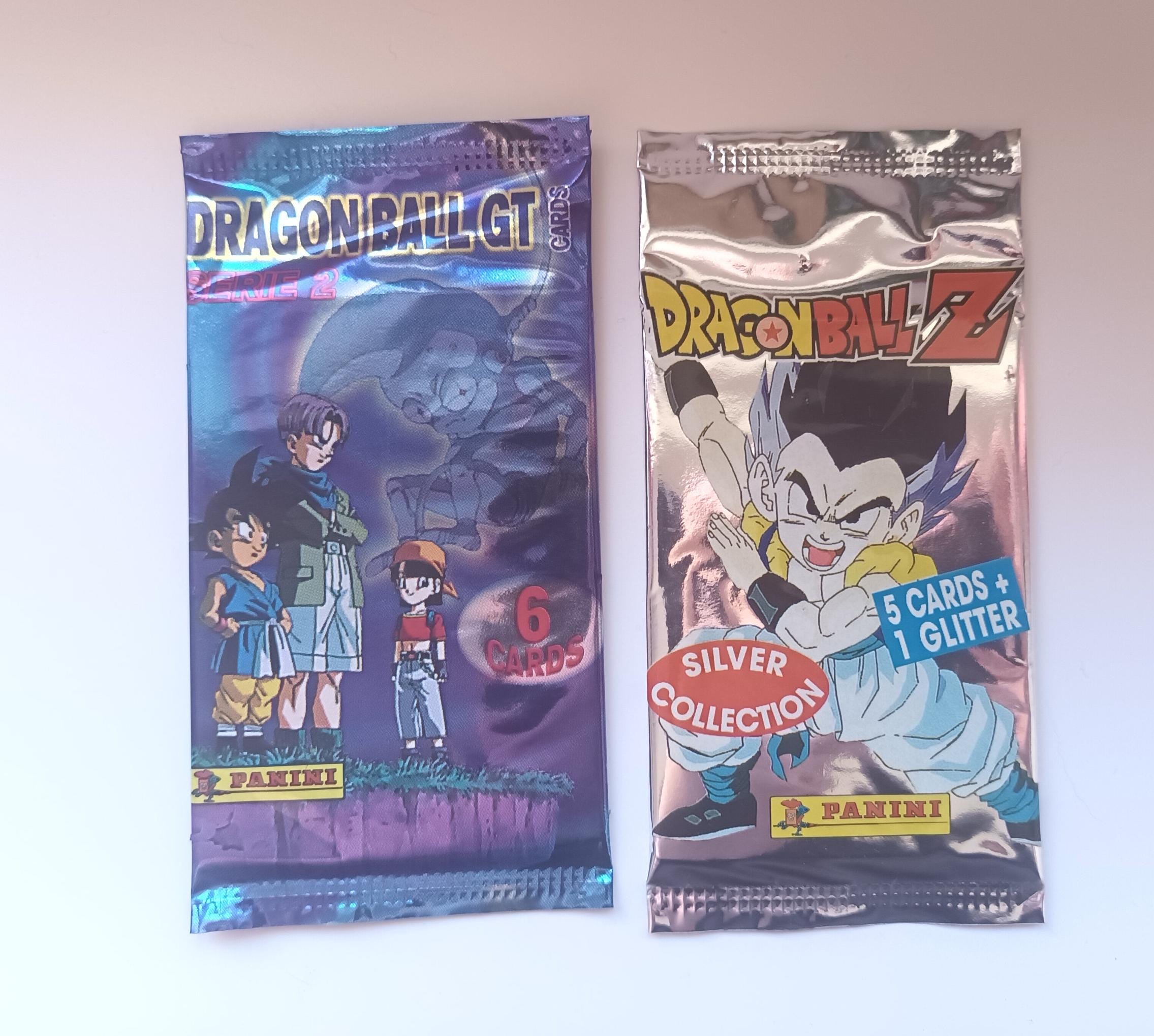 Carte collezionabili Panini di Dragon Ball vintage del 1989 e del 1996 - Sigillate - Dragon Ball Z - Dragon Ball GT - Goku