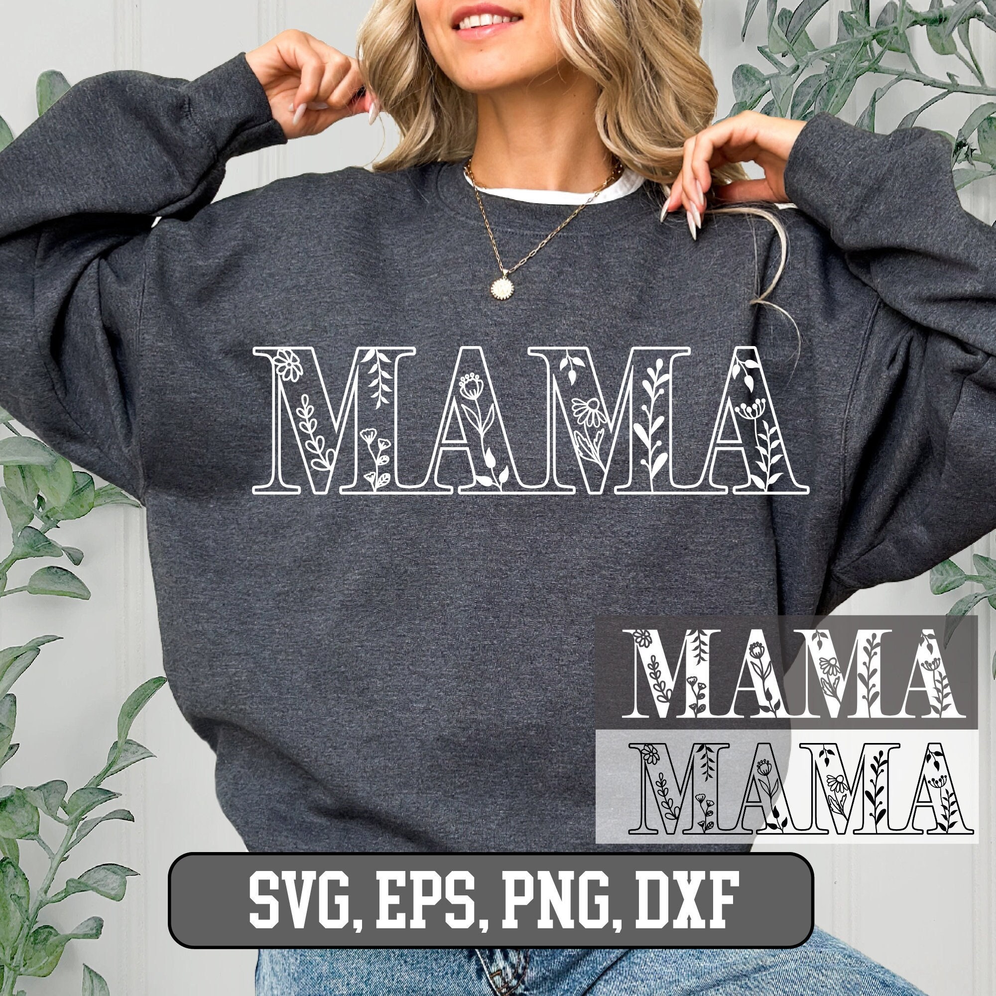 Mamma floreale, mamma png, mamma in formato svg, mamma retrò, mamma floreale png in formato svg dxf eps, pacchetto mamma, camicia mamma in formato svg