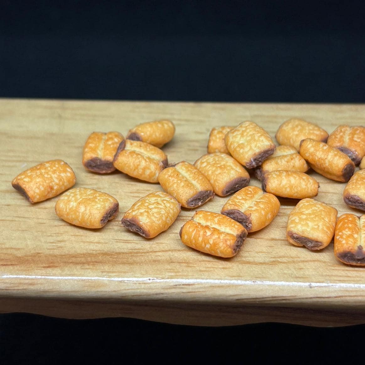 8 pezzi di pane al cioccolato in miniatura, panetteria in miniatura, panetteria per casa delle bambole, cibo in miniatura, pane in miniatura, cibo per