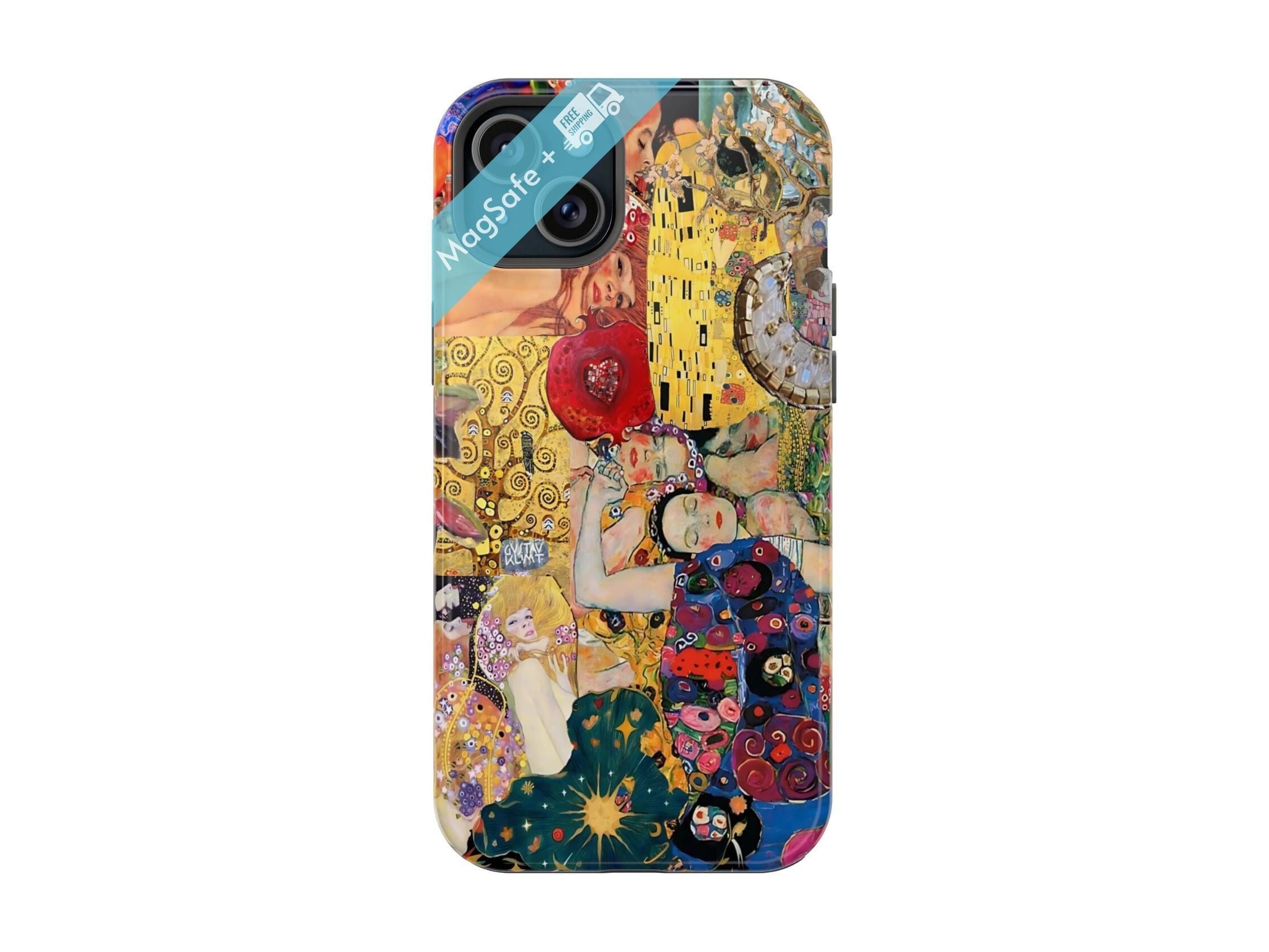 Custodia per telefono Art Collage MagSafe Estetica massimalista Custodia per scrapbooking Gustav Klimt Cases Mag Safe Cover iPhone 16 15 14 13 Pro Max