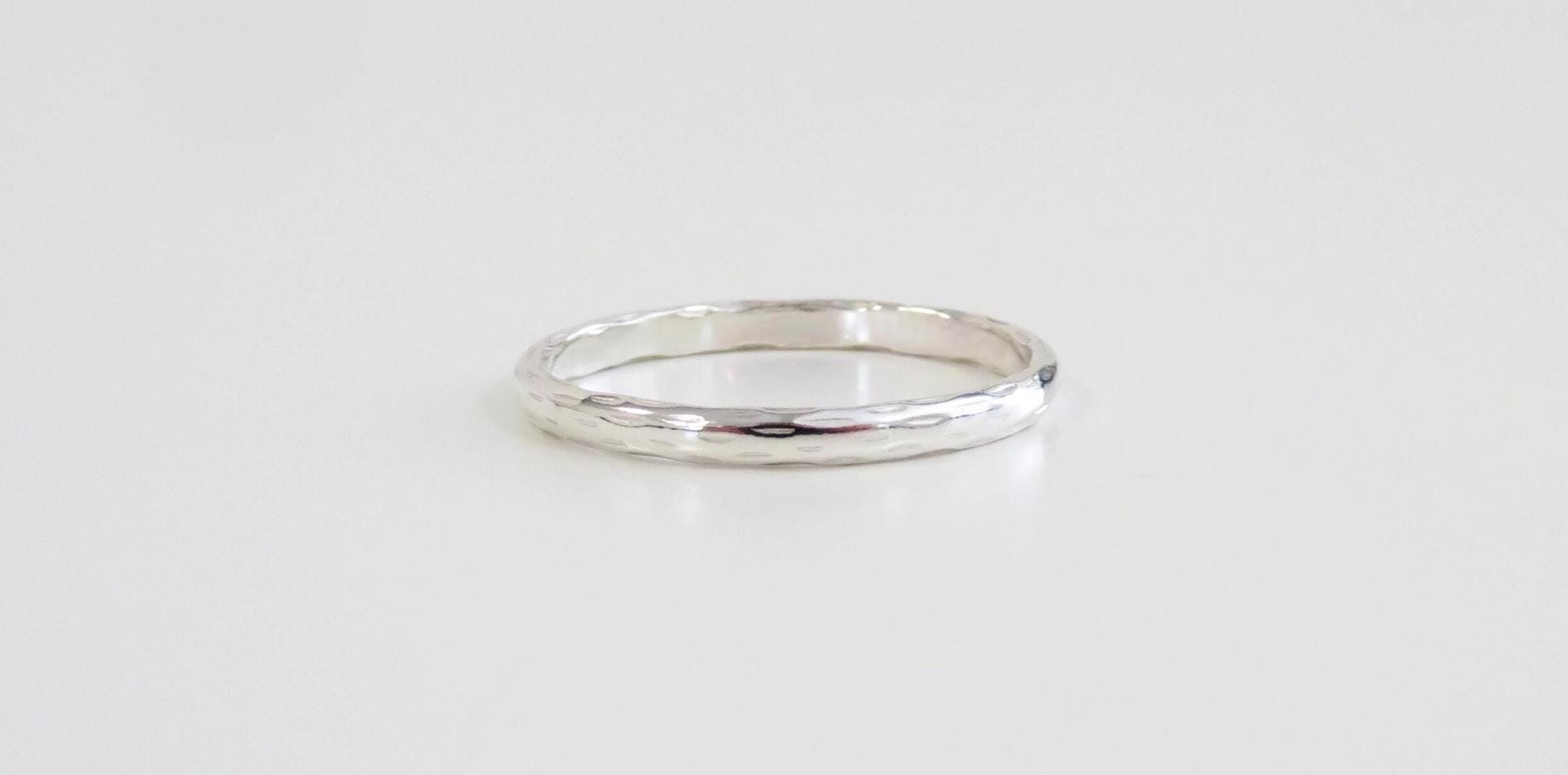 Fascia in argento, anello con motivo in argento, anello in argento, anello in argento sterling, anello in argento a più strati, anello in argento con