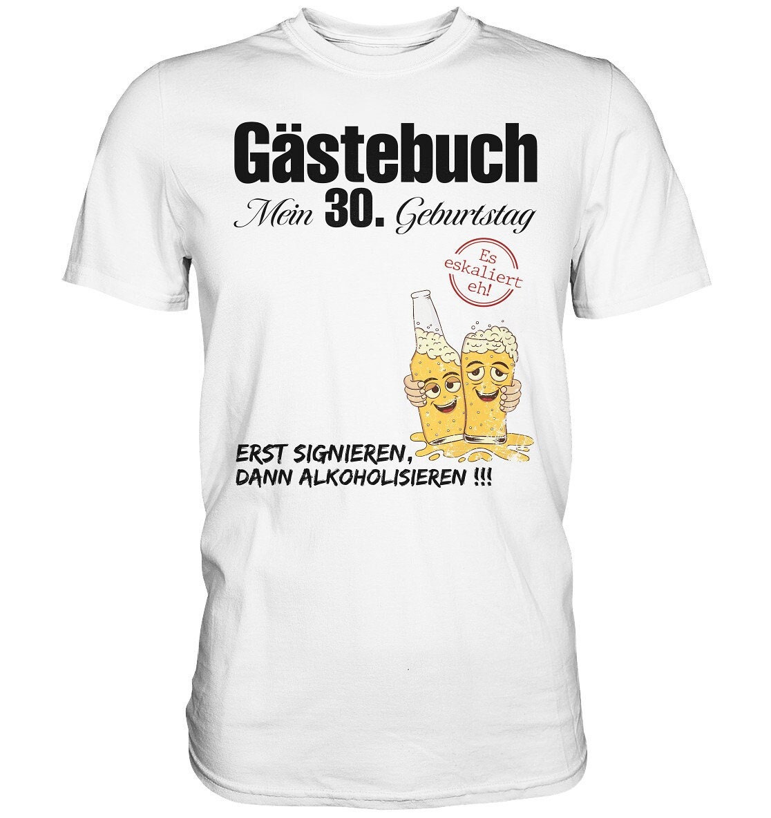 Libro degli ospiti T-shirt regalo per festa del 30o compleanno Libro degli ospiti Uomo Donna Decorazione per il 30o compleanno Idea regalo divertente