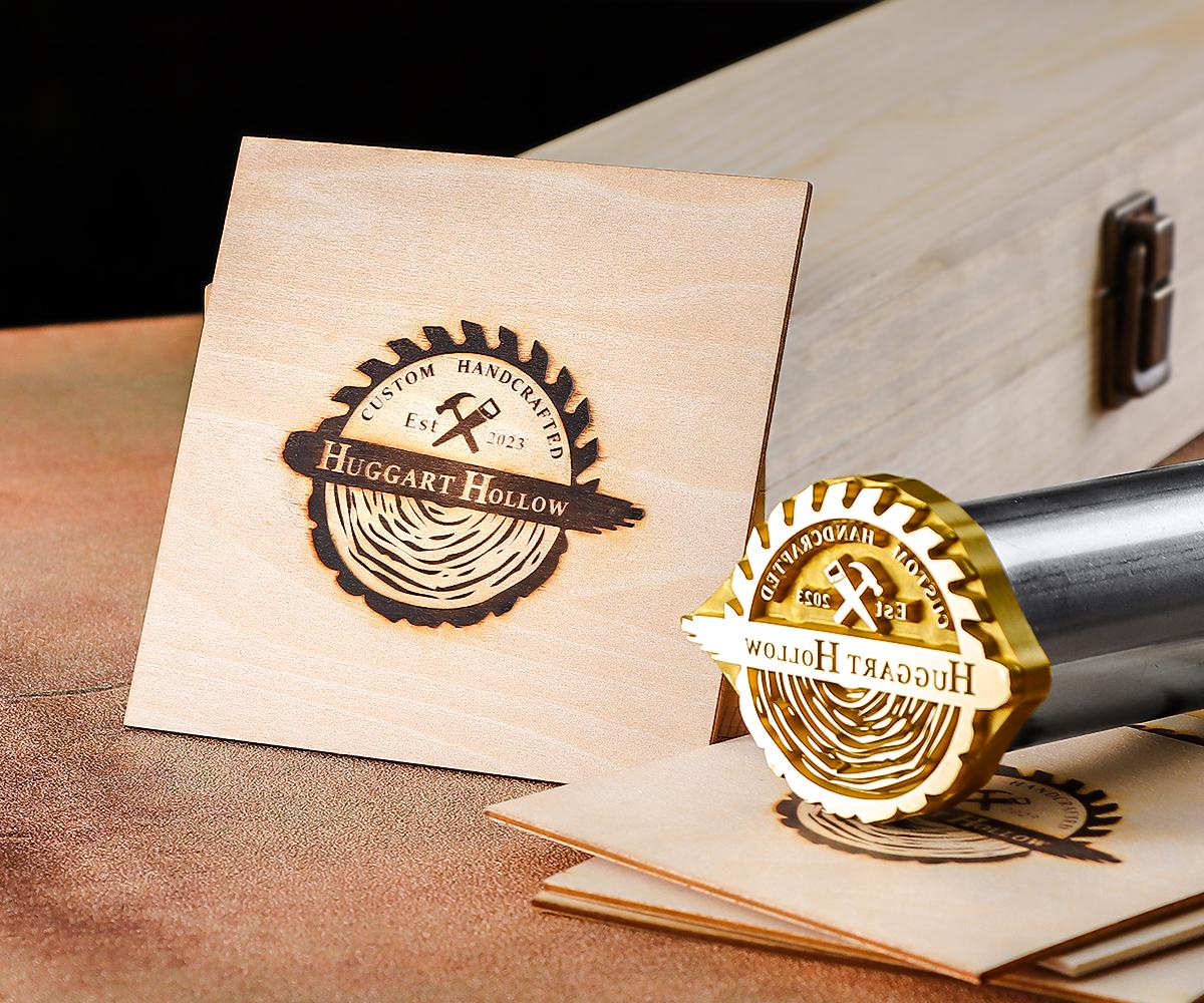 Ferro da stiro, logo personalizzato, timbro del marchio, ferro da stiro con marchio, ferro da stiro per legno, timbro personalizzato per pirografia