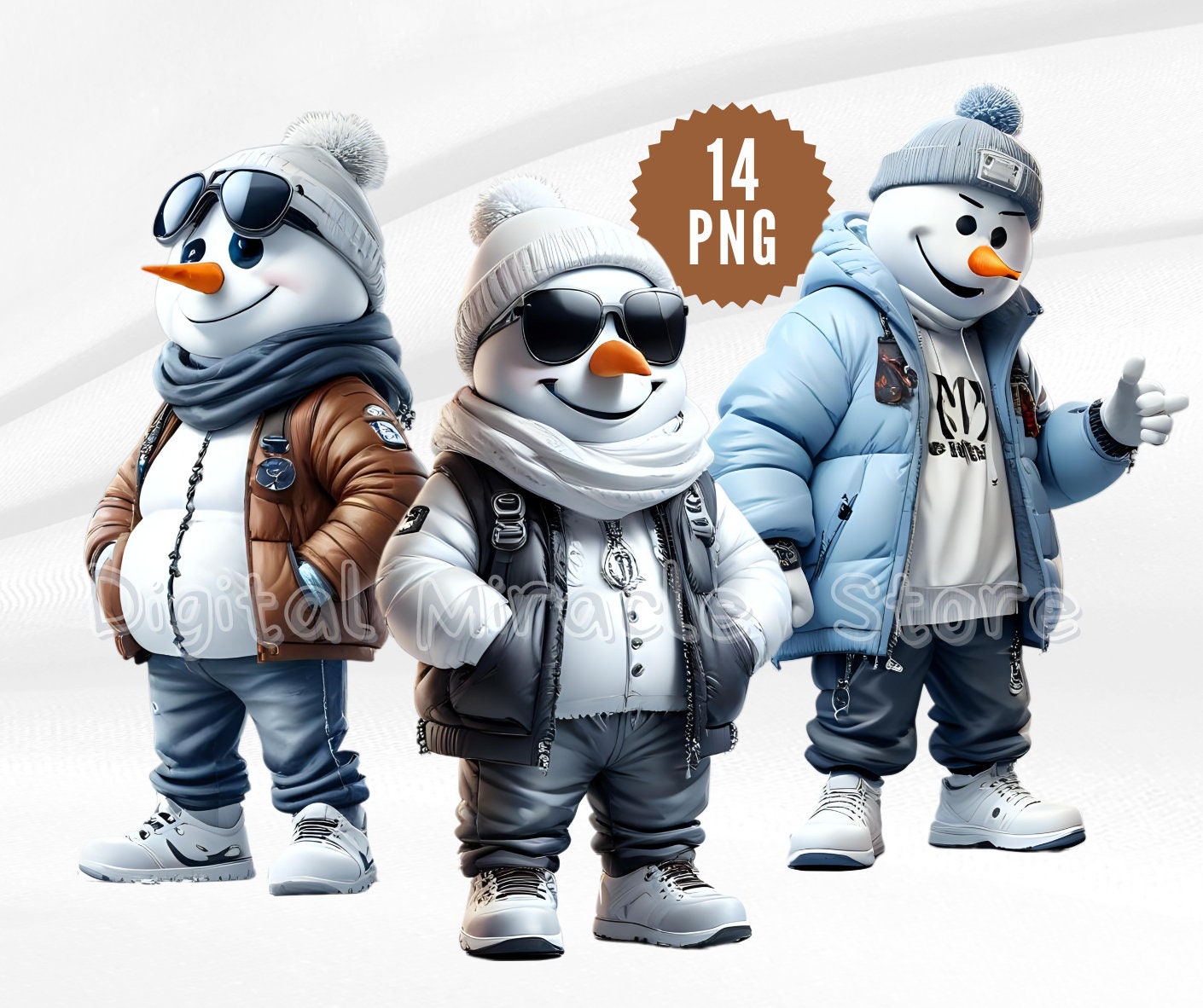 Pupazzo di neve di Natale PNG, pupazzo di neve cool, pupazzo di neve hip hop, pupazzo di neve rapper, pupazzo di neve divertente in vestiti, pupazzo d