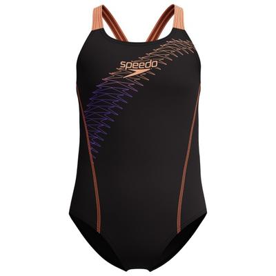 Speedo - Kid's Medley Logo Medalist - Badeanzug Gr 140 schwarz Image