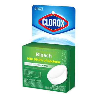 Clorox Ultra Clean CLO30024PK 3.5 oz. Toilet Bowl Cleaner Tablet - 2/Case