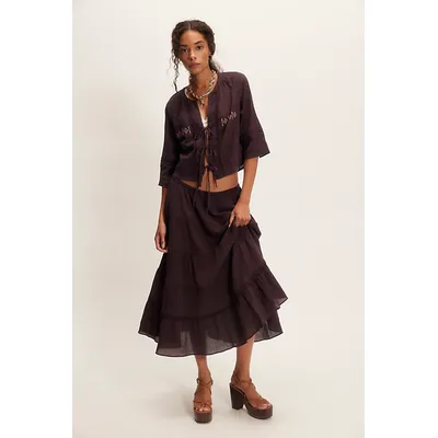 Bright Side Set at Free People in Black Coffee, Size: Large