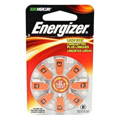 Energizer 10282 - AZ13DP 1.4 volt Zinc Air Zero Mercury Hearing Aid Battery (8 pack) (AZ13DP-8)
