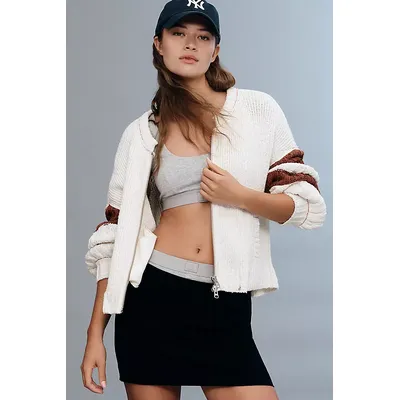 Pilcro Cable-Knit Icon Zip-Up Jumper