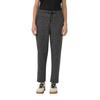 Stoffhose S.OLIVER, Damen, Gr. 46, N-Gr, grau (grau, schwarz), Web, Obermaterial: 70% Polyester, 26% Viskose, 4% Elasthan, animal-print, casual, gerade lang, Hosen, mit Leo-Print