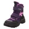 Winterboots SUPERFIT "SNOW MAX WMS: weit", Kinder, Gr. 26, bunt (lila, rosa), Synthetik, Textil, sportlich, Schuhe, Snowboots für breite Füße geeignet, Größenschablone zum Download